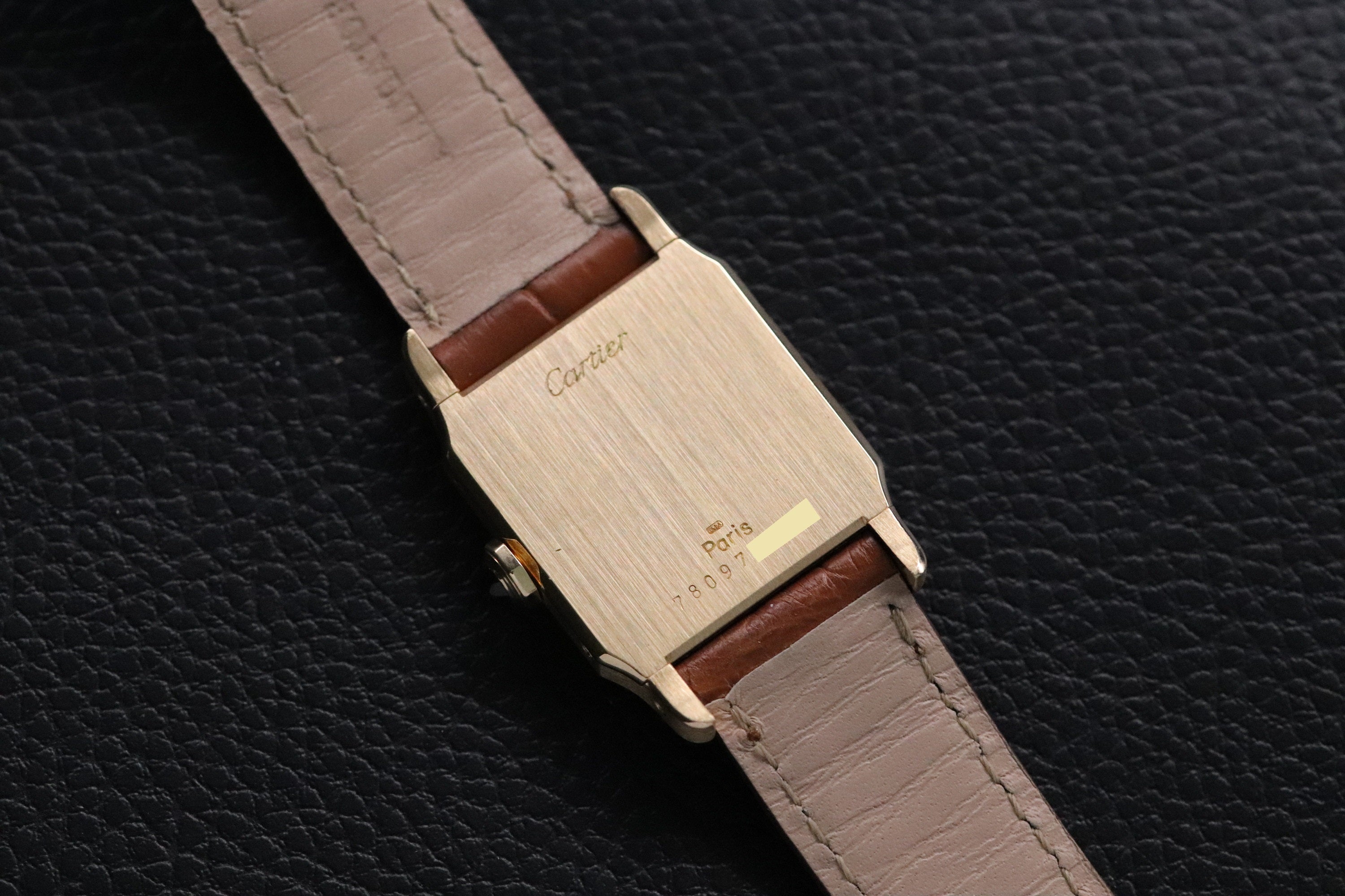 Cartier Santos Dumont 78097 Paris Dial Fullset 1978 Box+Papers
