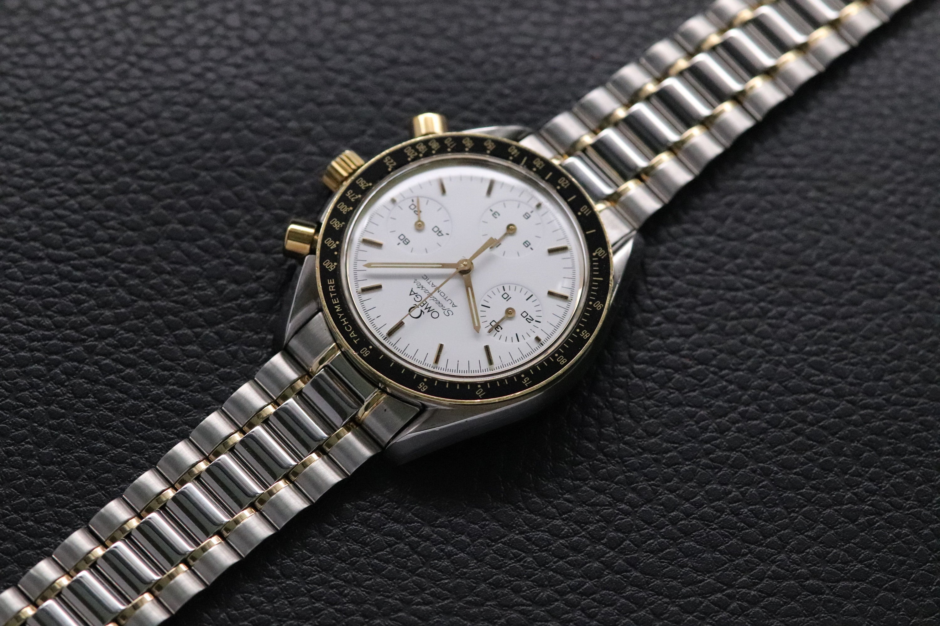 Omega Speedmaster Reduced 3310.20 Albino Gold 1994 Papers