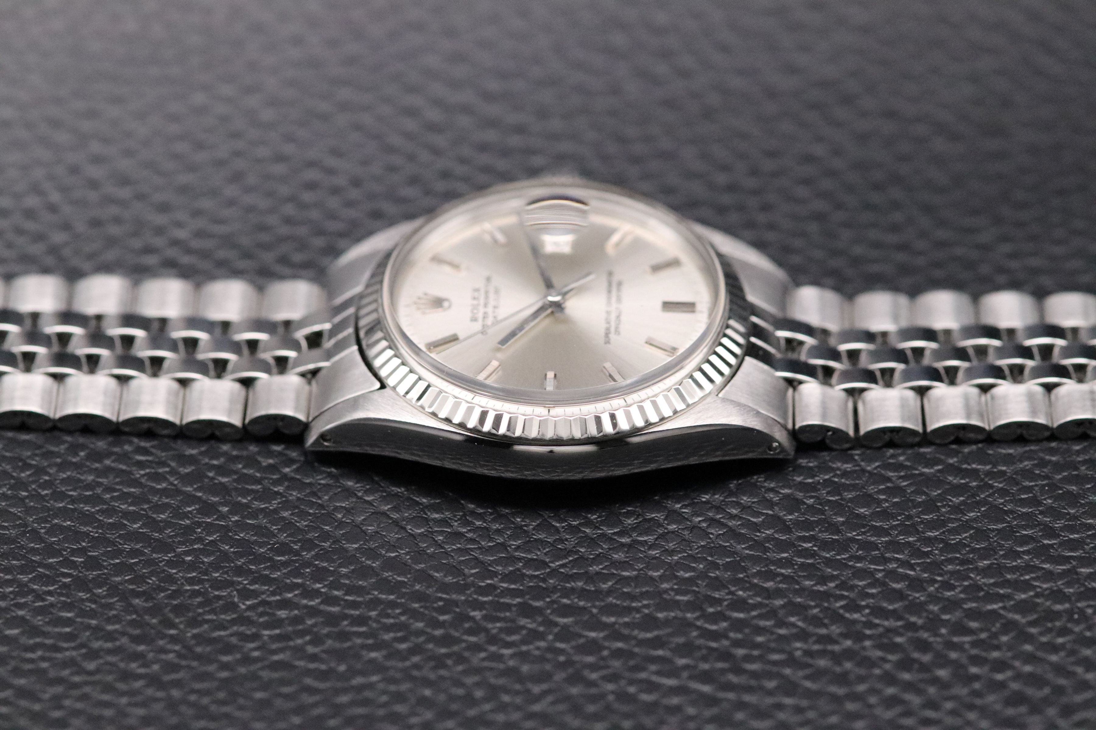 Rolex Datejust 1601 Silver Dial 1970 Wide Boy Dial