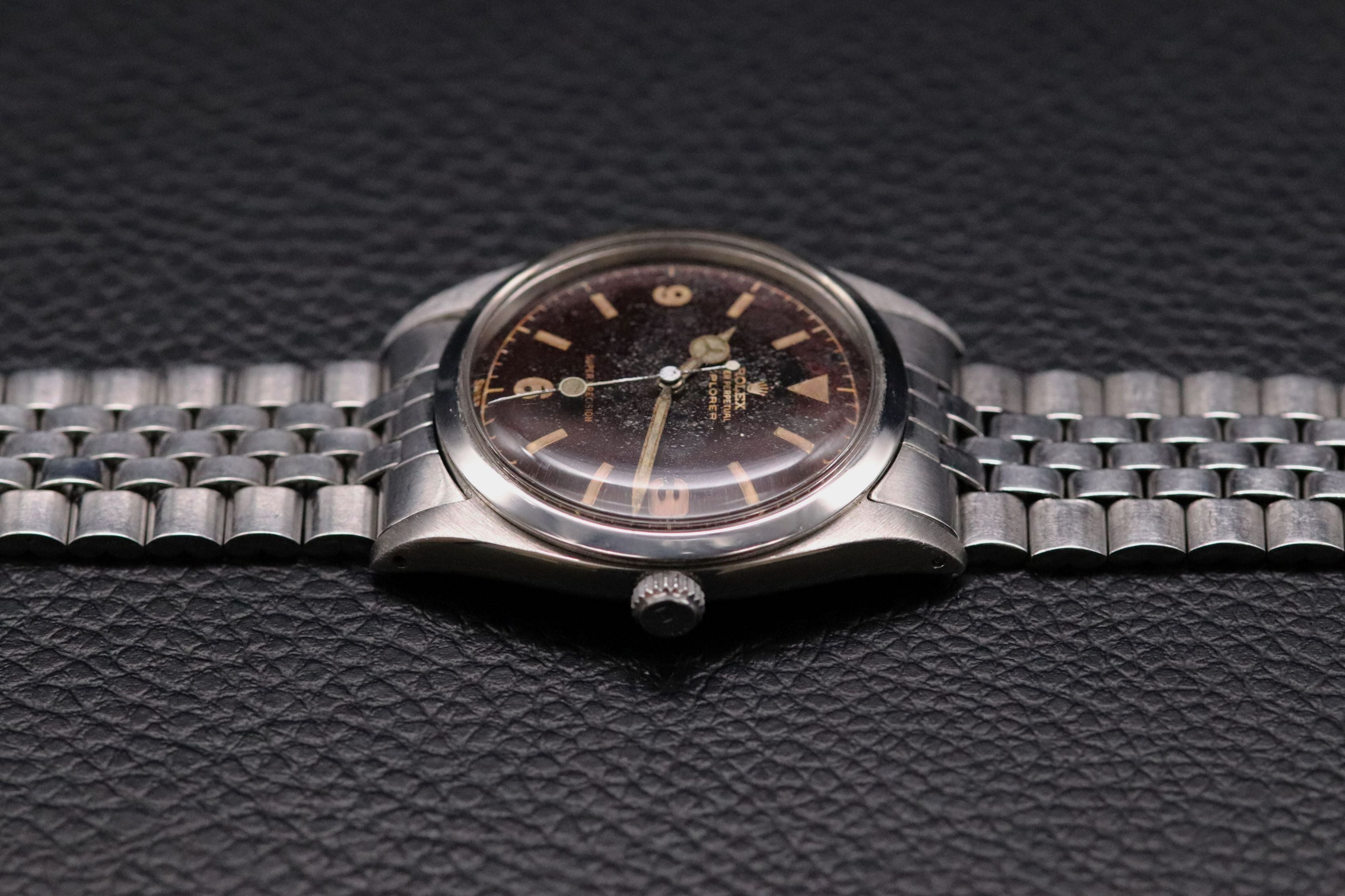 Rolex Explorer 5504 Tropical Chocolate Chapter Ring