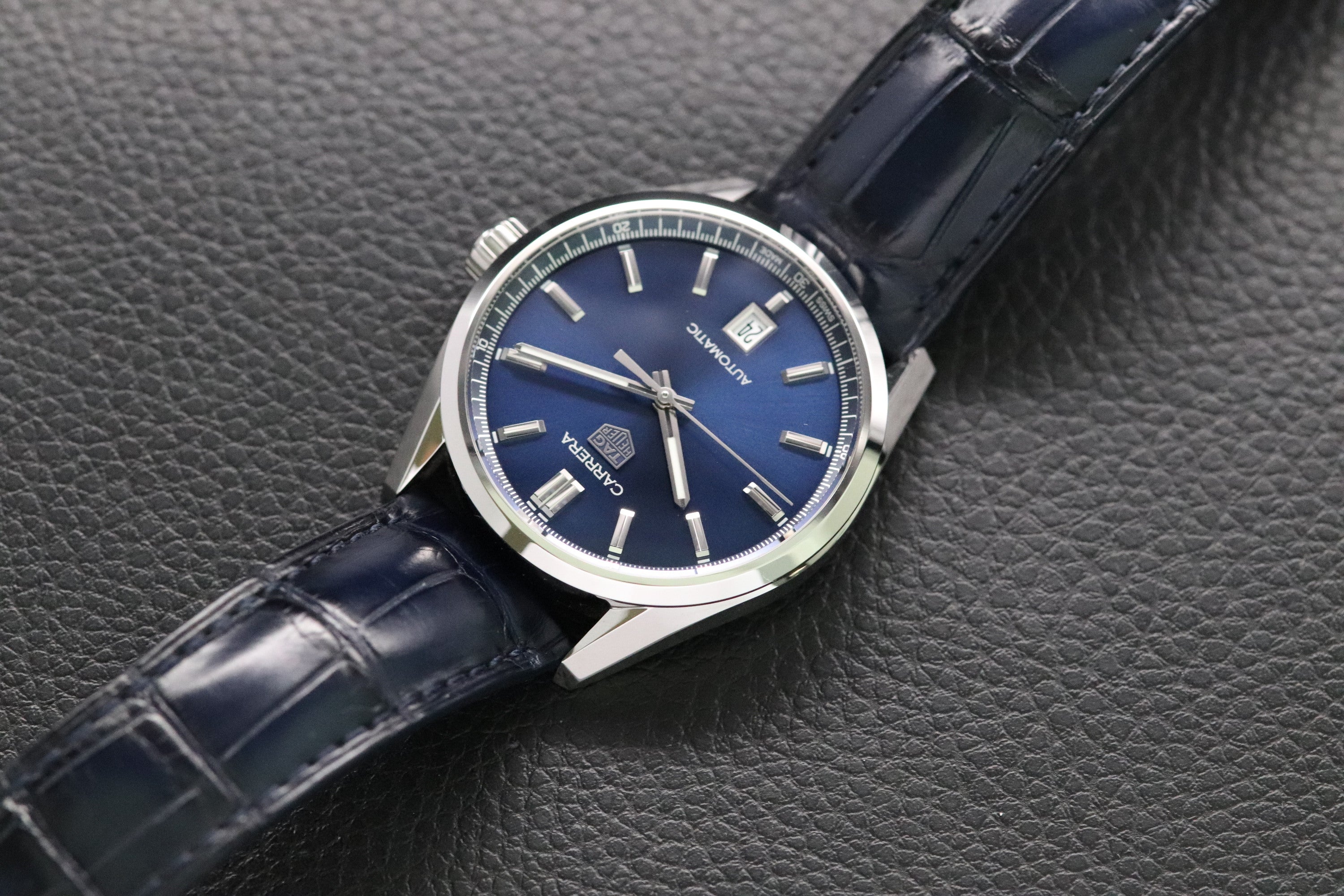 Tag Heuer Carrera Calibre 5 WBN2112-0 Blue Fullset 2022 Box+Papers