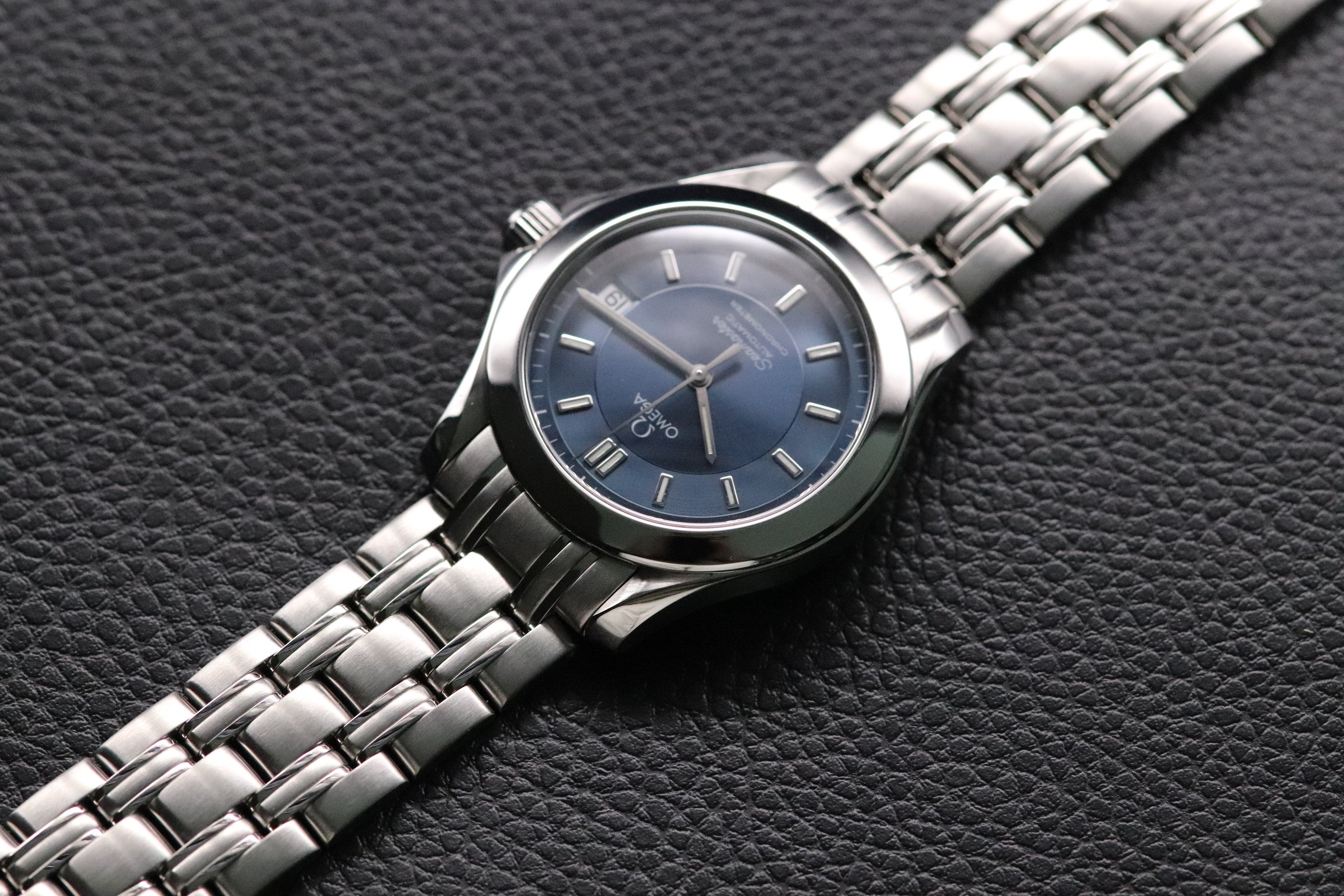 Omega Seamaster 2501.82 Blue Dial Fullset 2002 Box+Papers