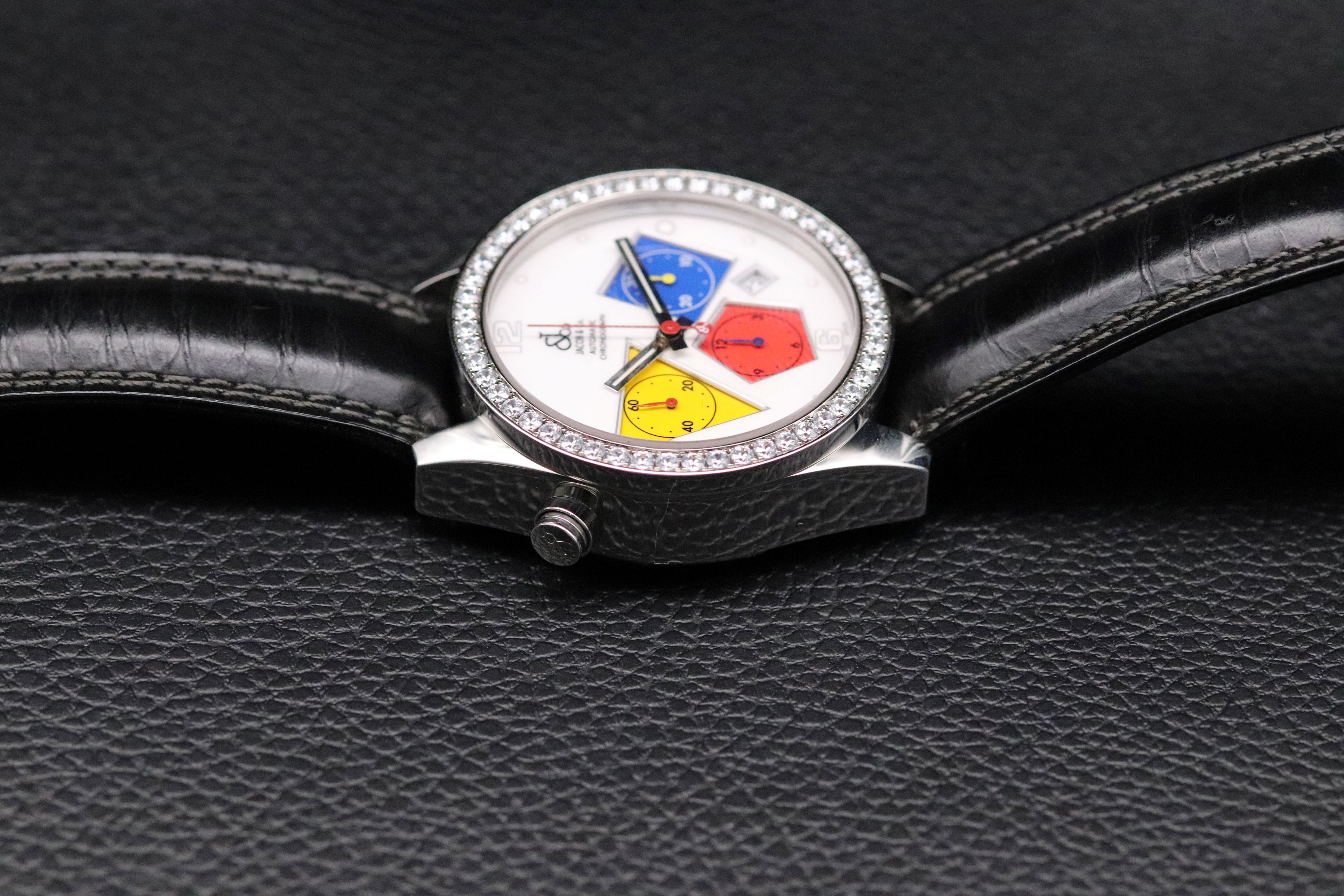 Jacob & CO Chronograph Diamonds Automatic 2008 Glass Bottom