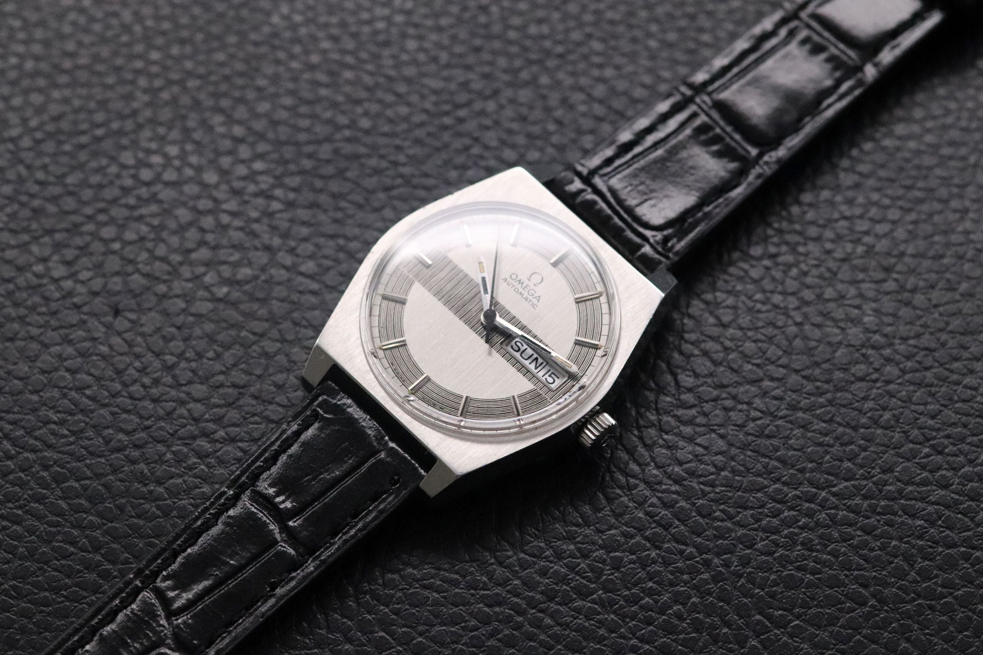 Omega Date Day 166.0141 Guilloche 1970