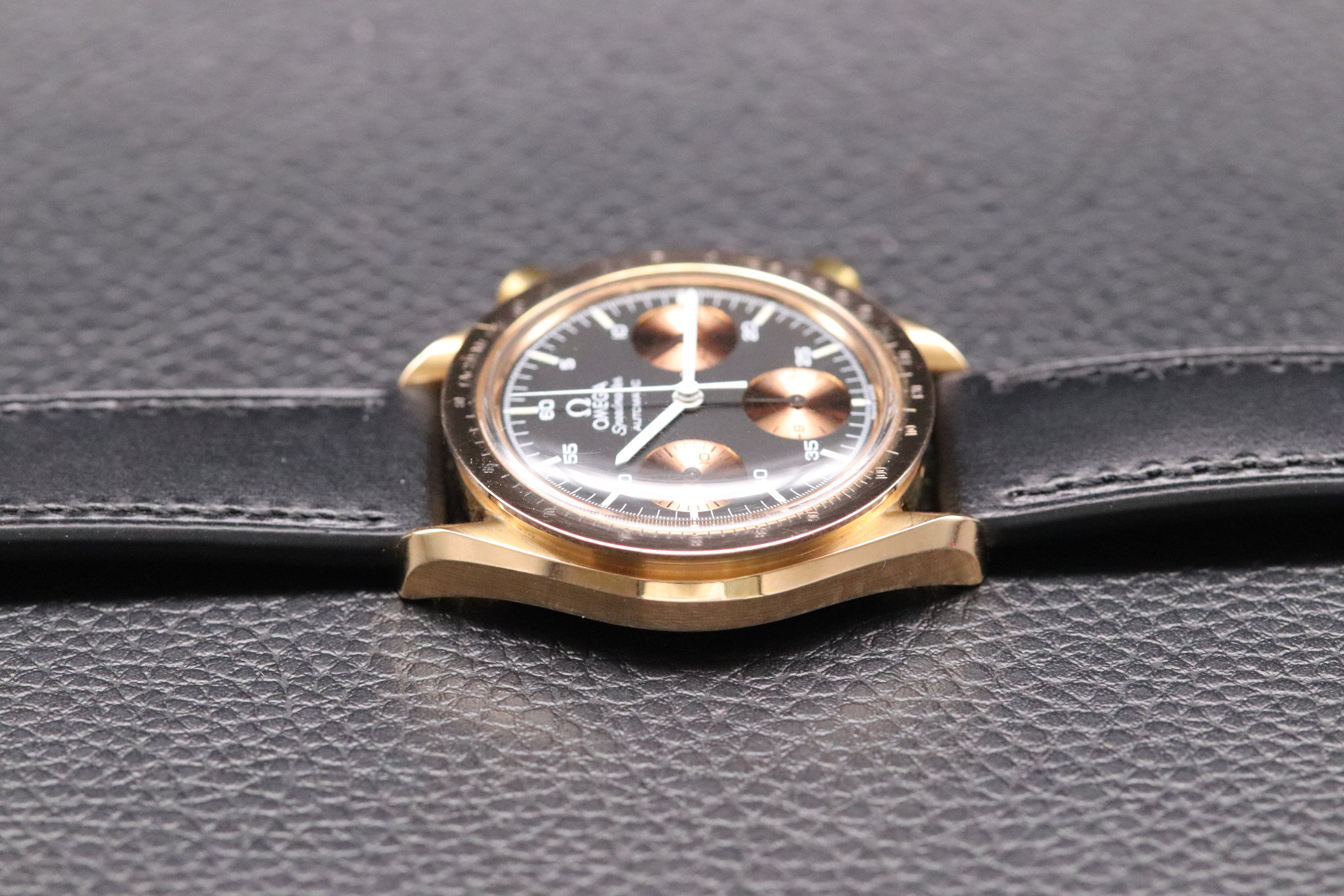 Omega Speedmaster Reduced 175.0033 Gold Fullset 1991 Box+Papers