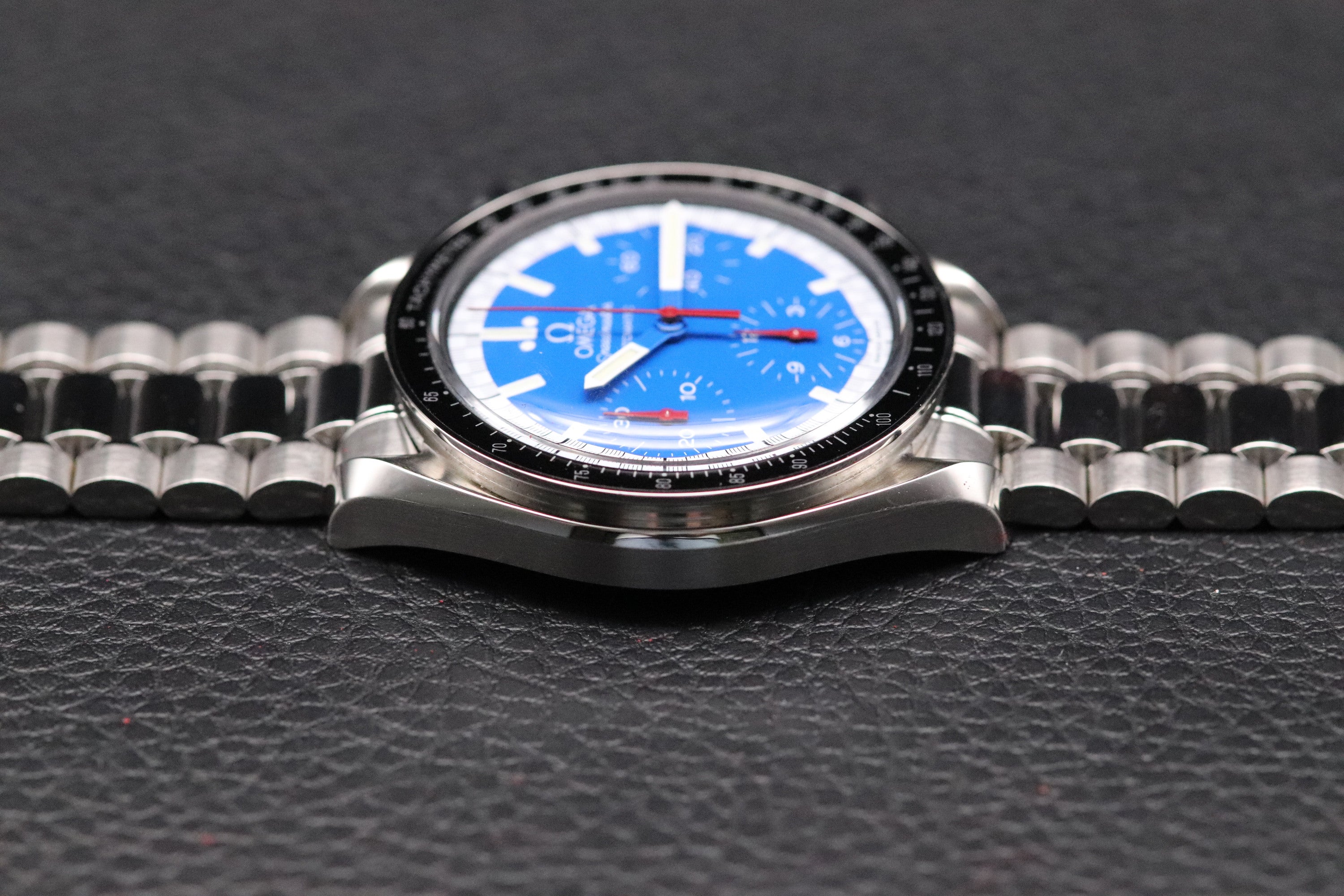 Omega Speedmaster Reduced 3510.81 Schumacher Fullset Blue Dial Box+Papers