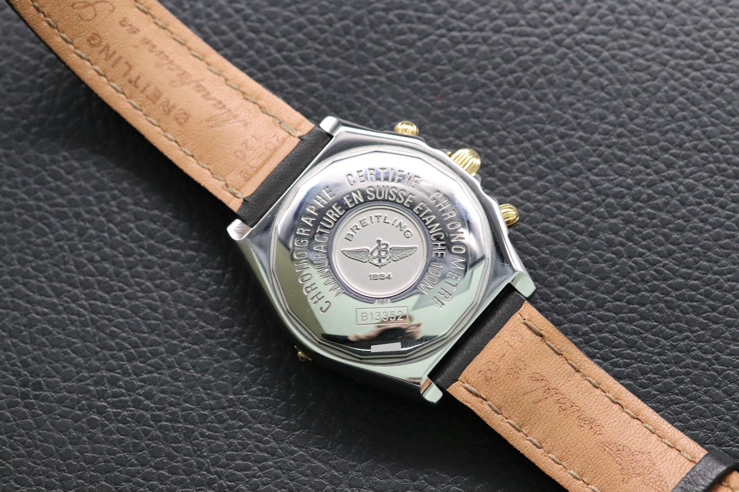 Breitling Chronomat B13352 Black Dial 2003 Papers