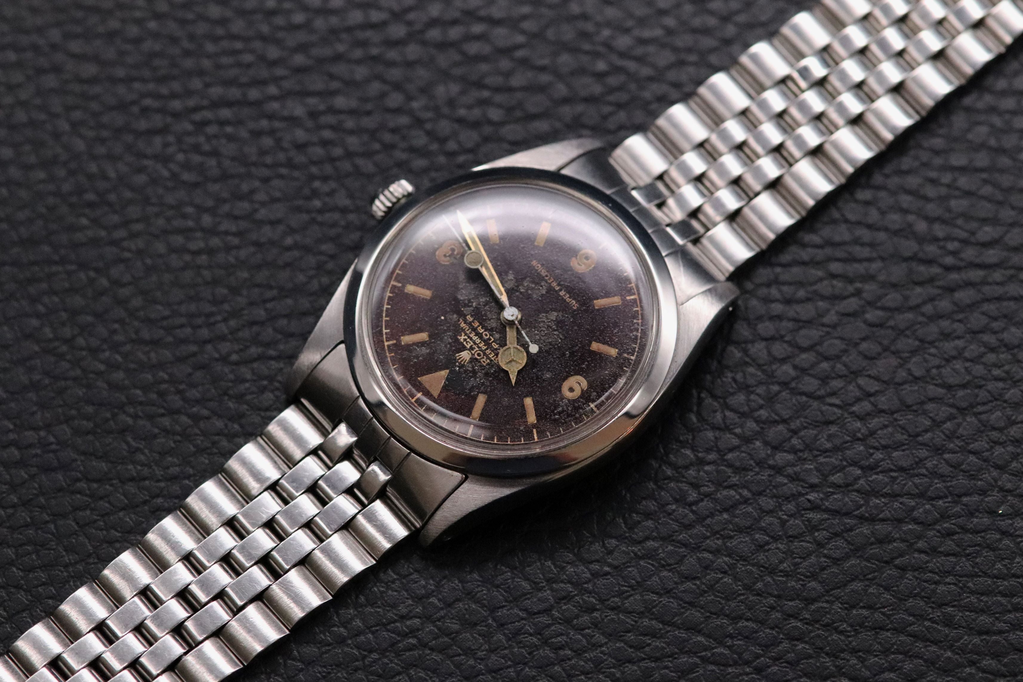 Rolex Explorer 5504 Tropical Chocolate Chapter Ring