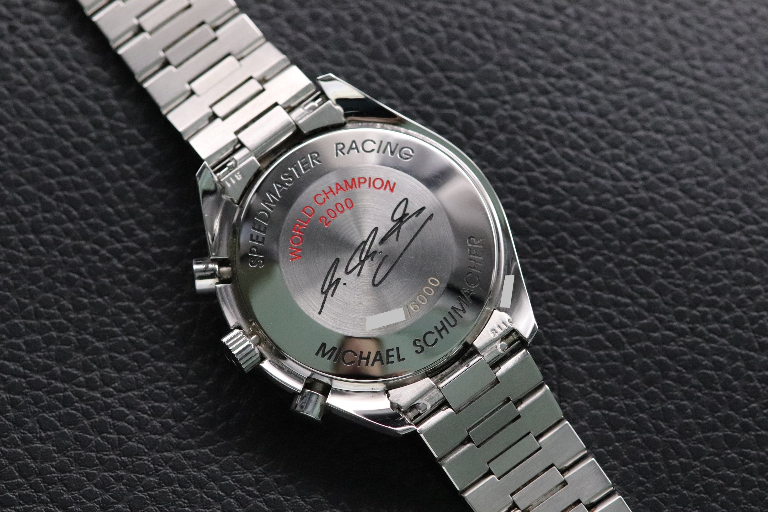 Omega Speedmaster Reduced 3518.50 Michael Schumacher 2001 Papers