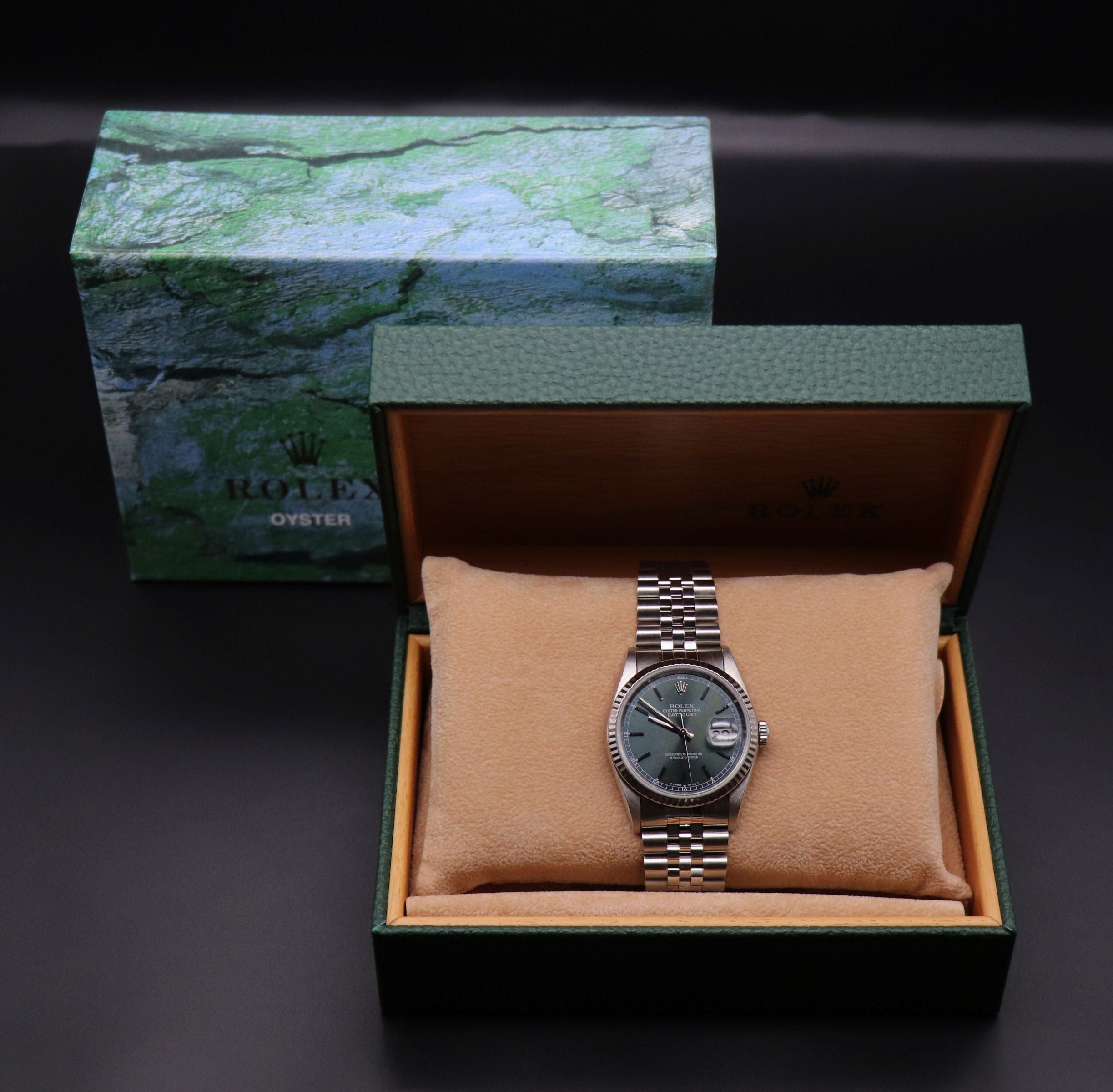 Rolex Datejust 16234 Green Tropical