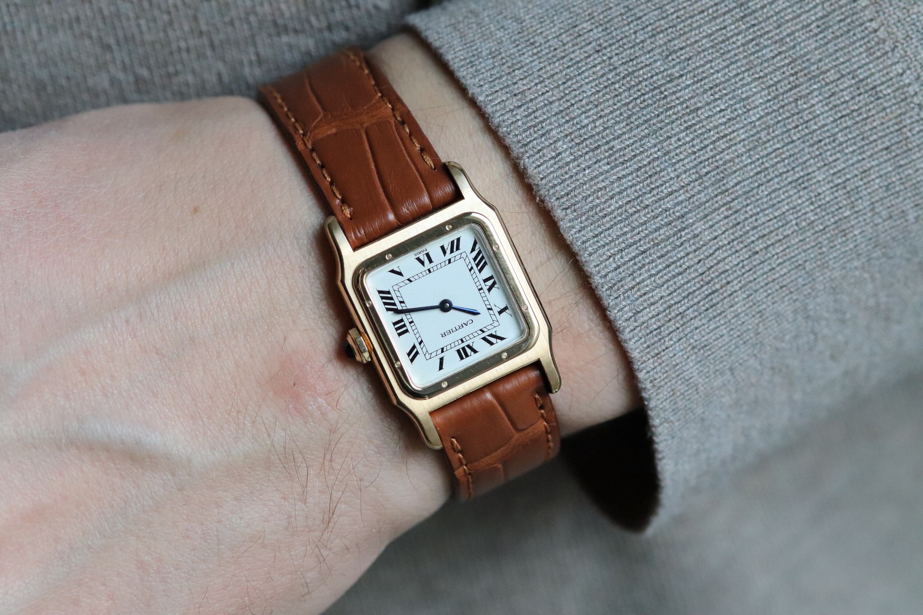Cartier Santos Dumont 78097 Paris Dial Fullset 1978 Box+Papers