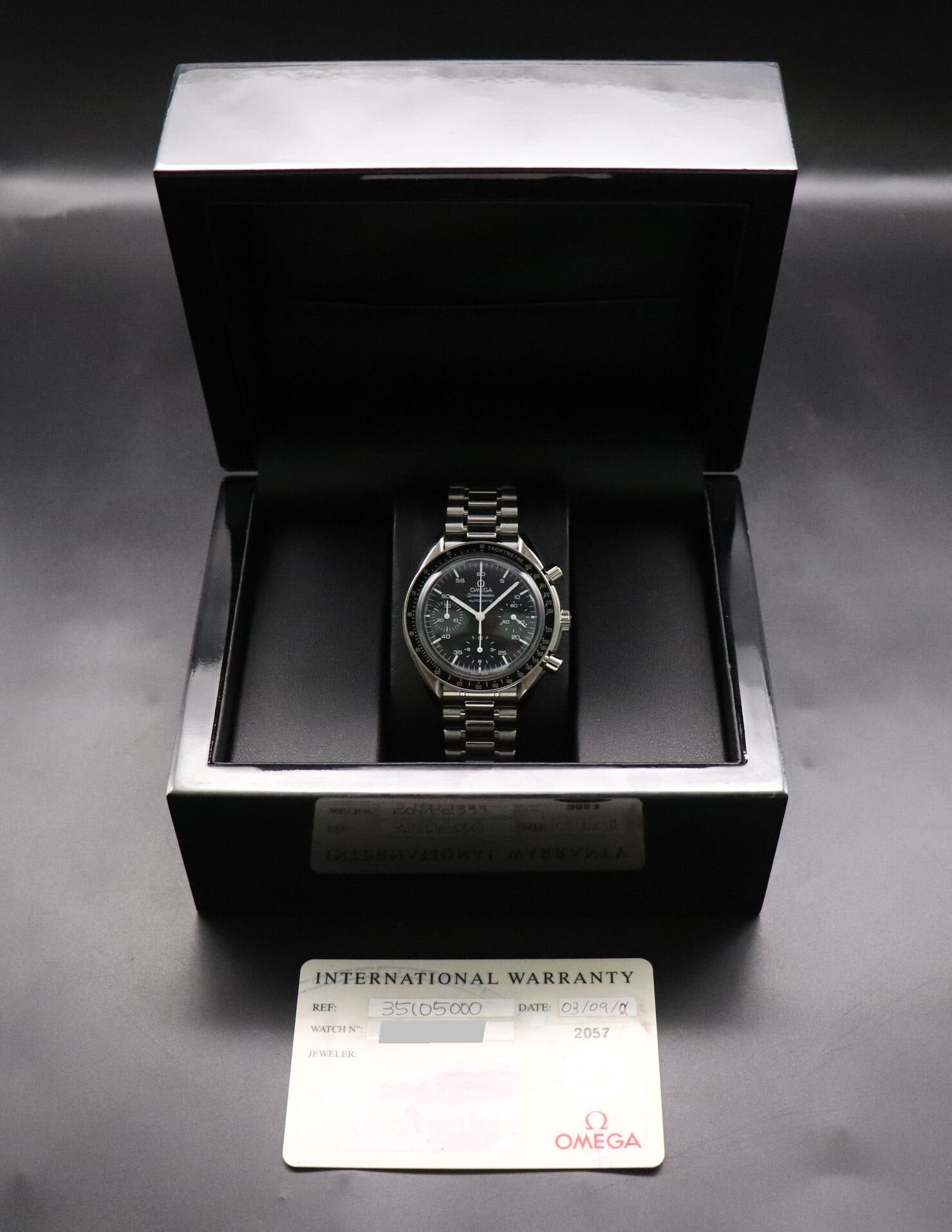 Omega Speedmaster Reduced 3510.50 Papers 2001