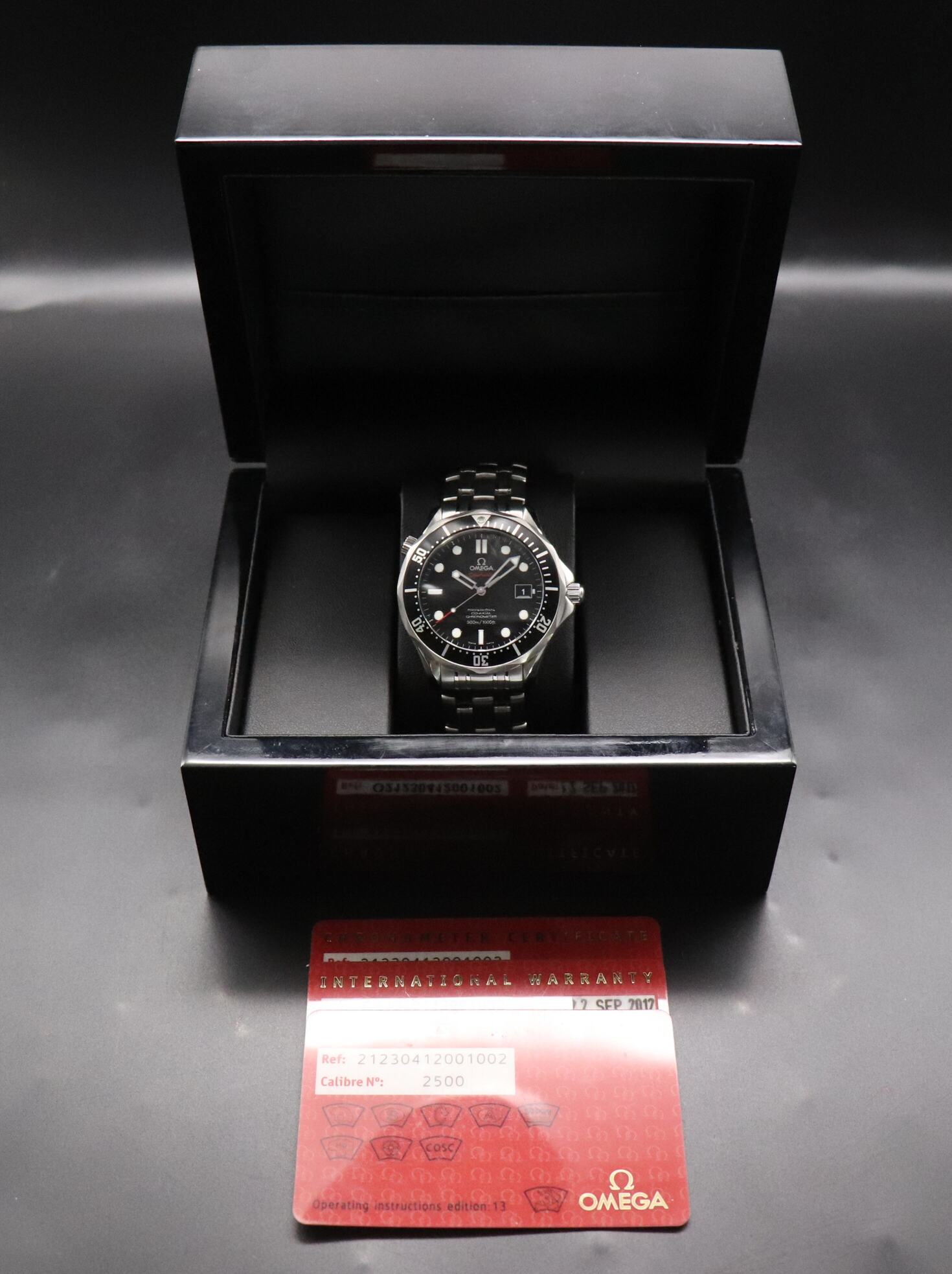 Omega Seamaster 212.30.41.20.01.002 Papers 2012