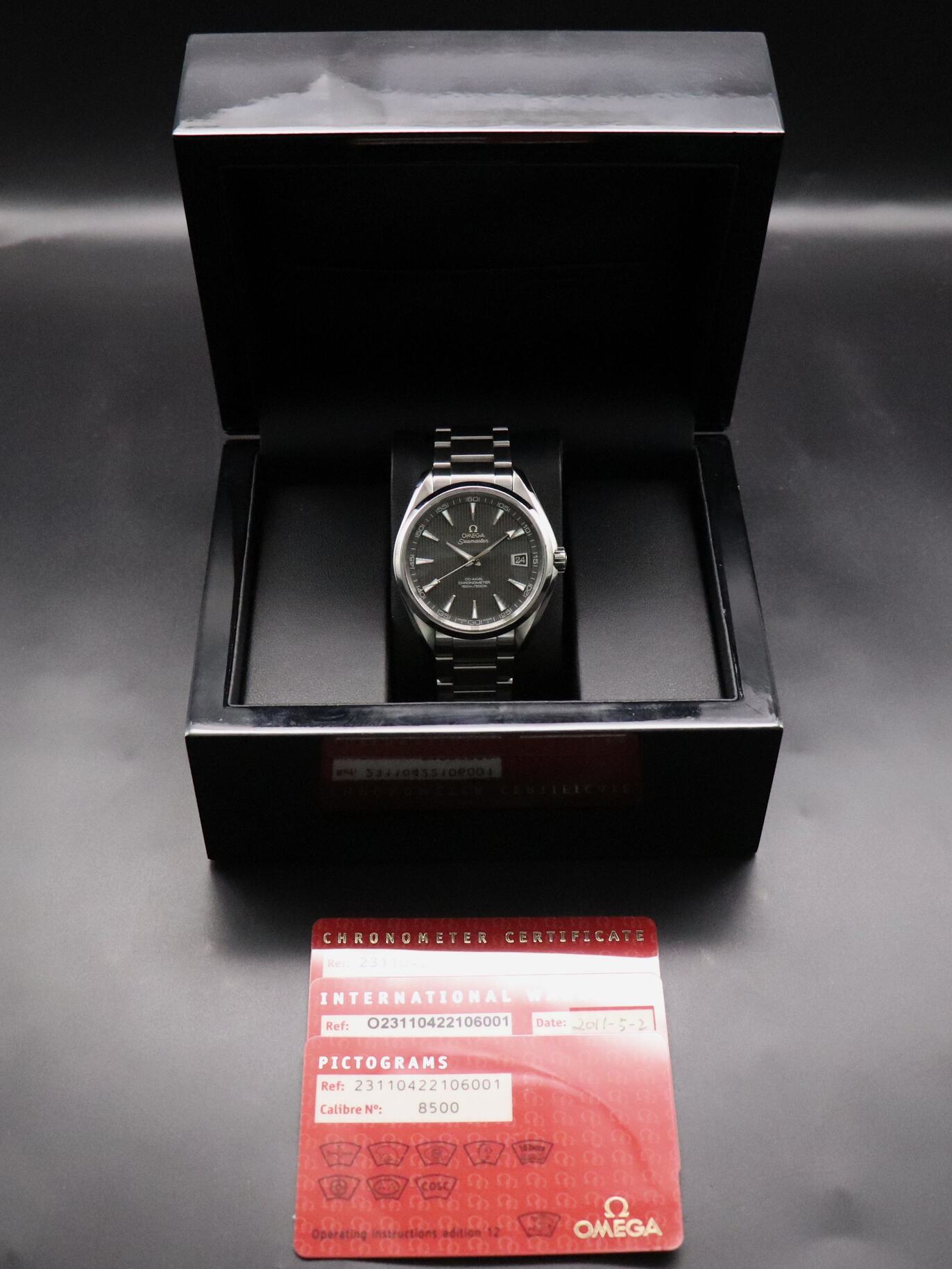 Omega Seamaster Aqua Terra 231.10.42.21.06.001 Papers 2011