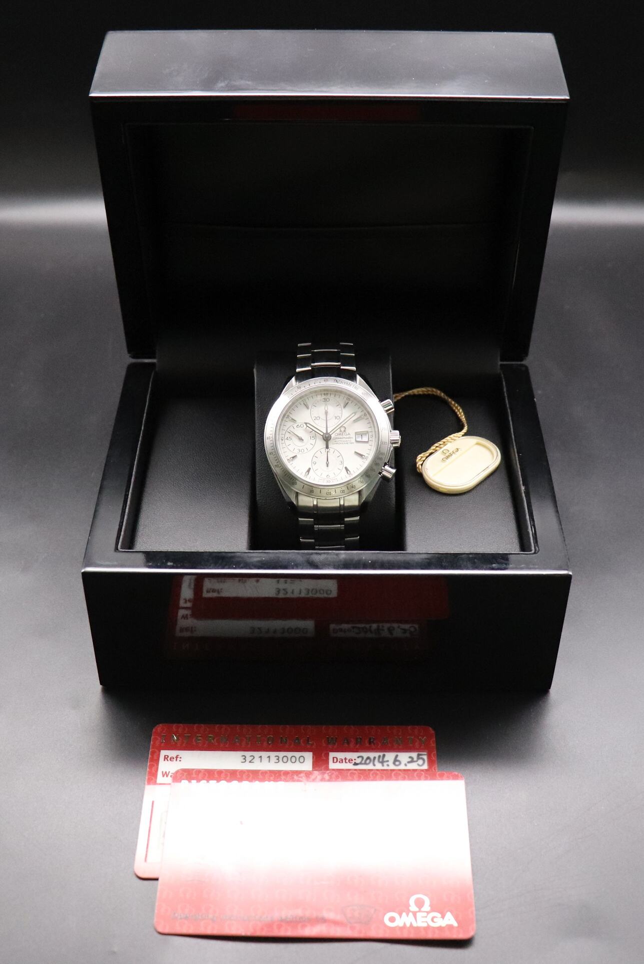 Omega Speedmaster Date 3211.30 Papers 2014