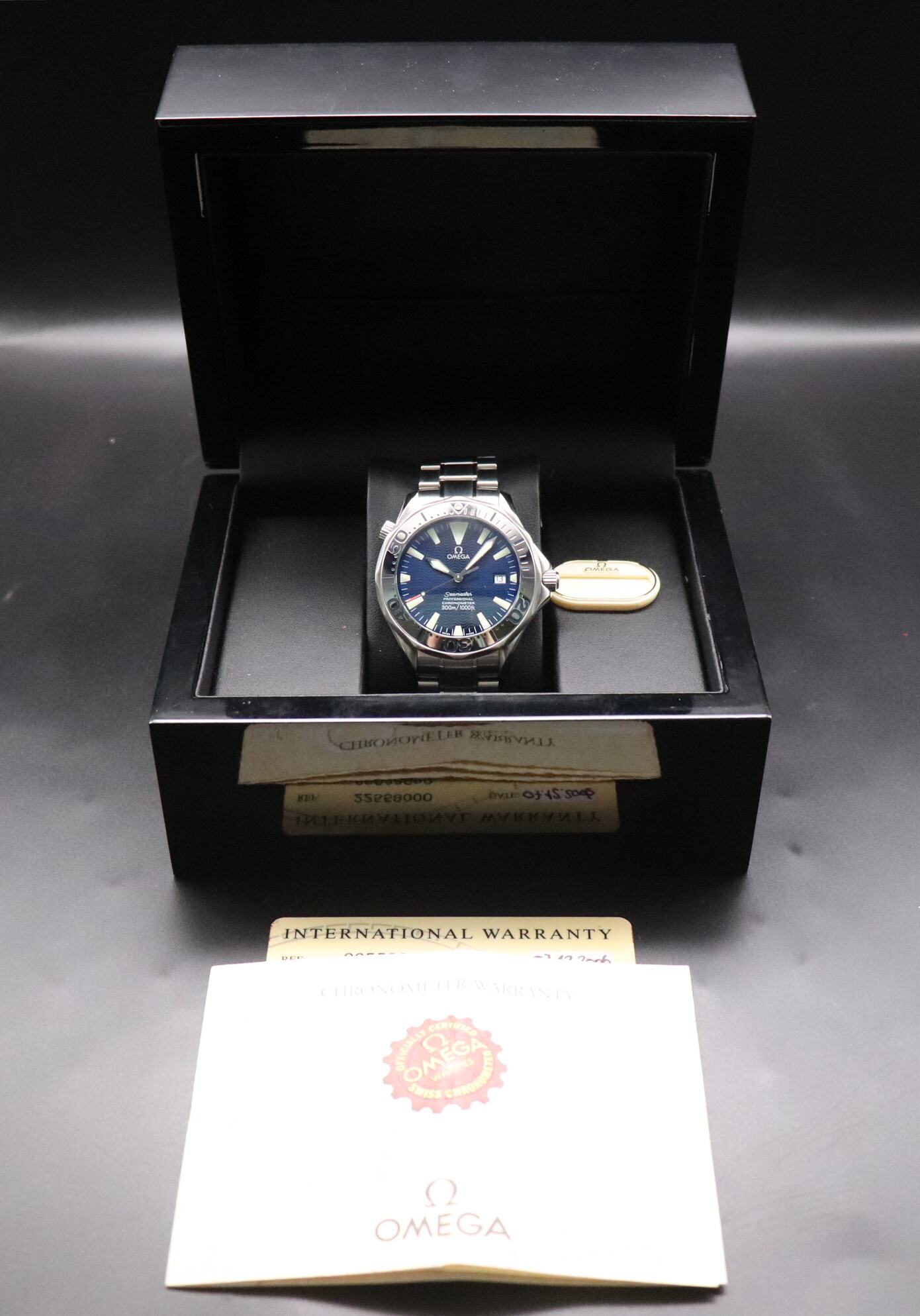 Omega Seamaster Diver 2255.80 Papers 2006