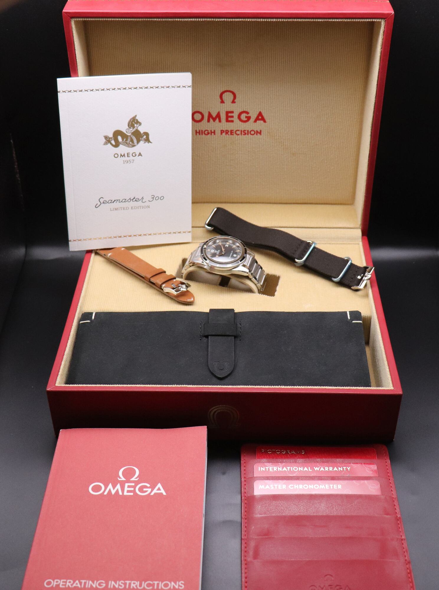 Omega Seamaster 300 1957 Trilogy 234.10.39.20.01.001 Fullset 2017 Box+Papers