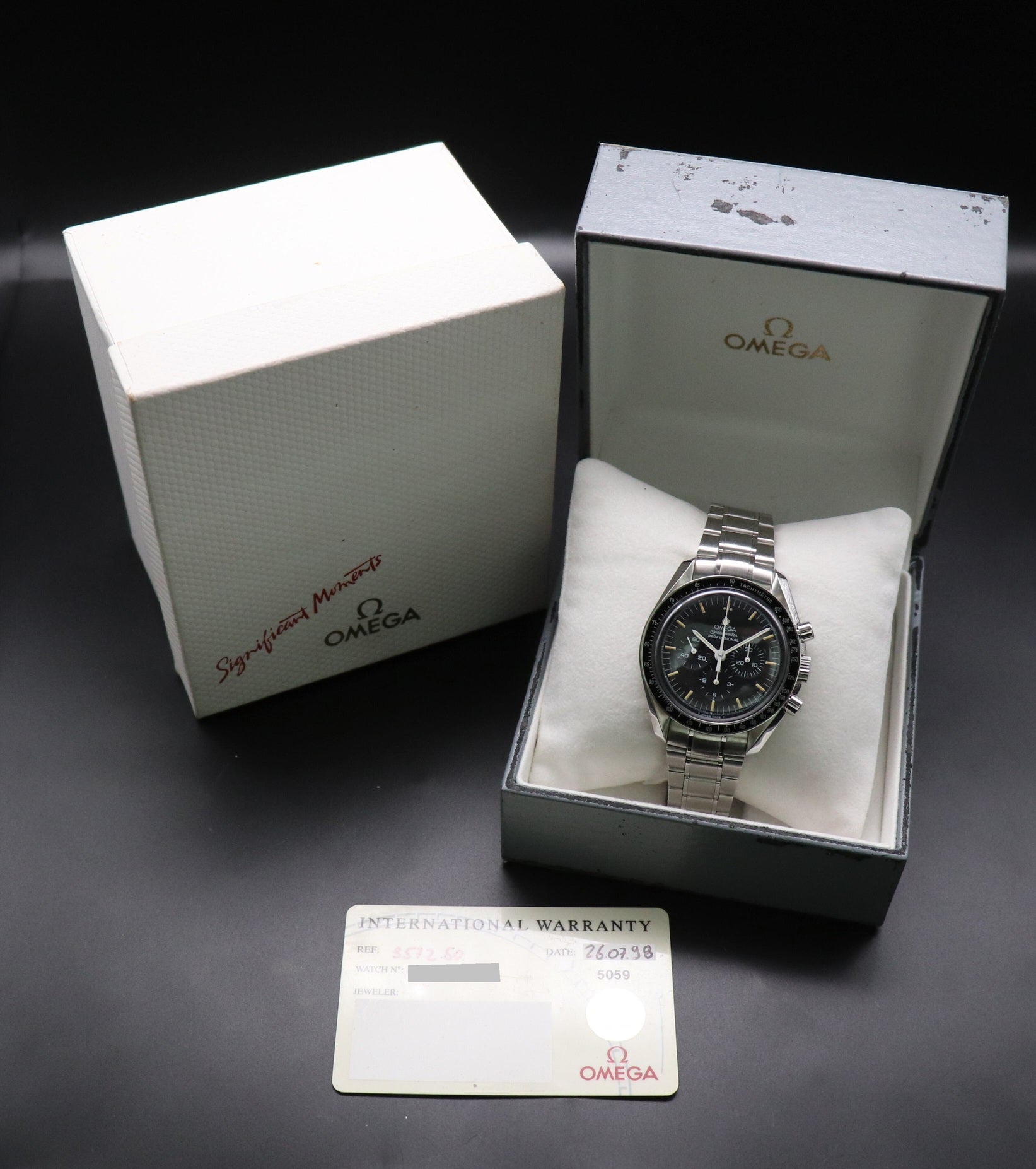 Omega Speedmaster Moonwatch 3572.50 Fullset 1998 Box+Papers