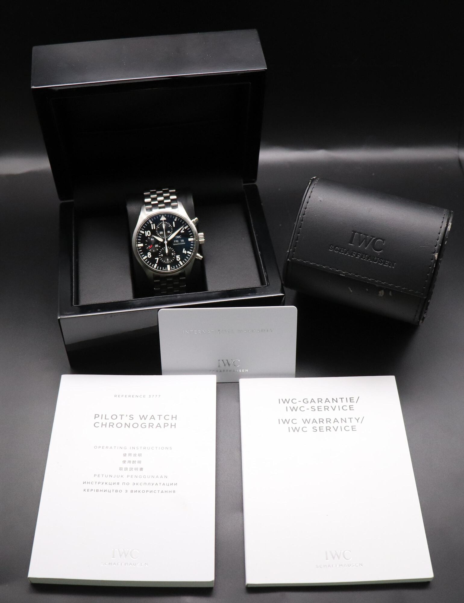 IWC Fliegeruhr Chronograph IW377710 Papers 2017