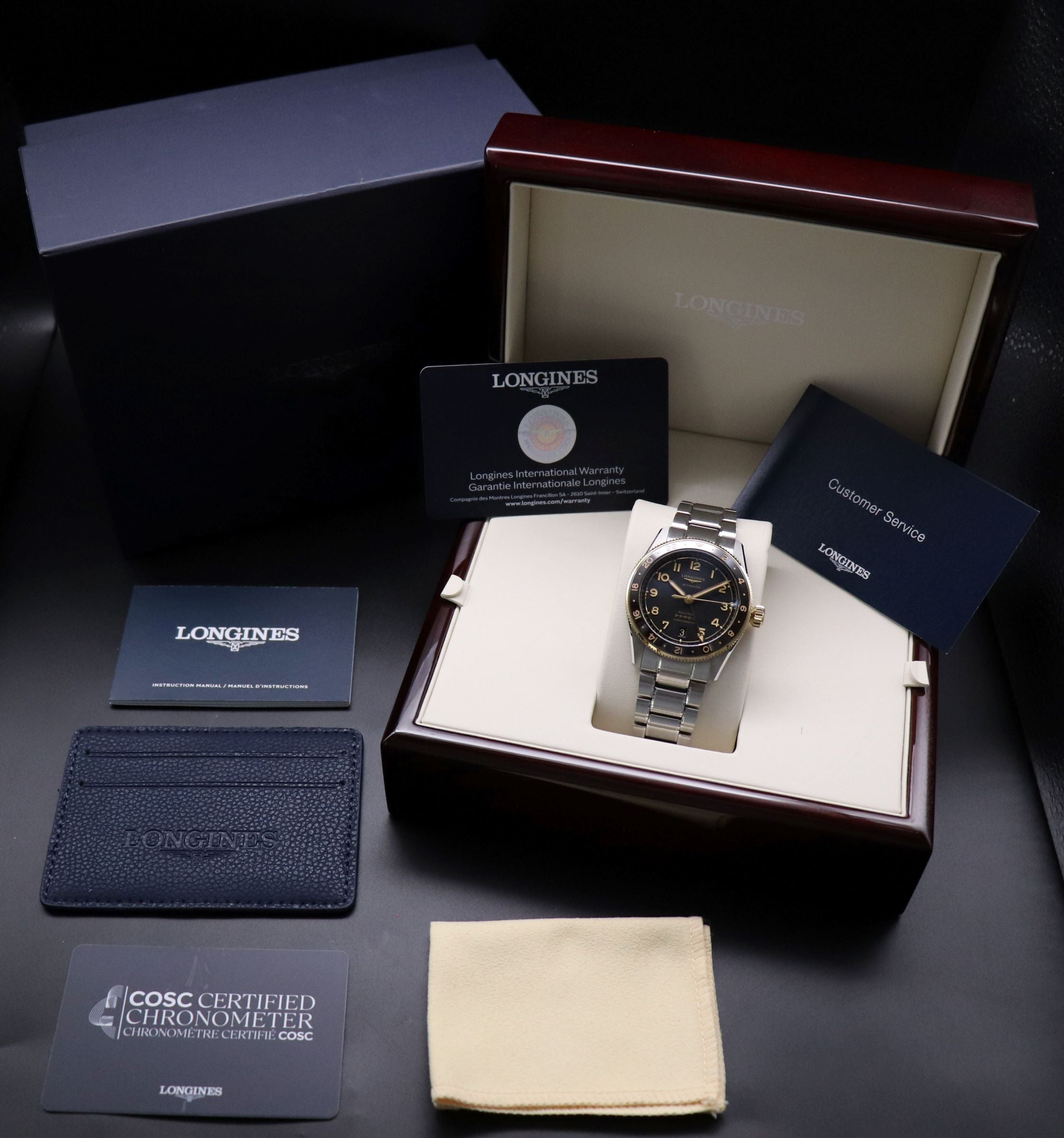 Longines Spirit Zulu Time L3.802.5 Fullset 2023 Box+Paper