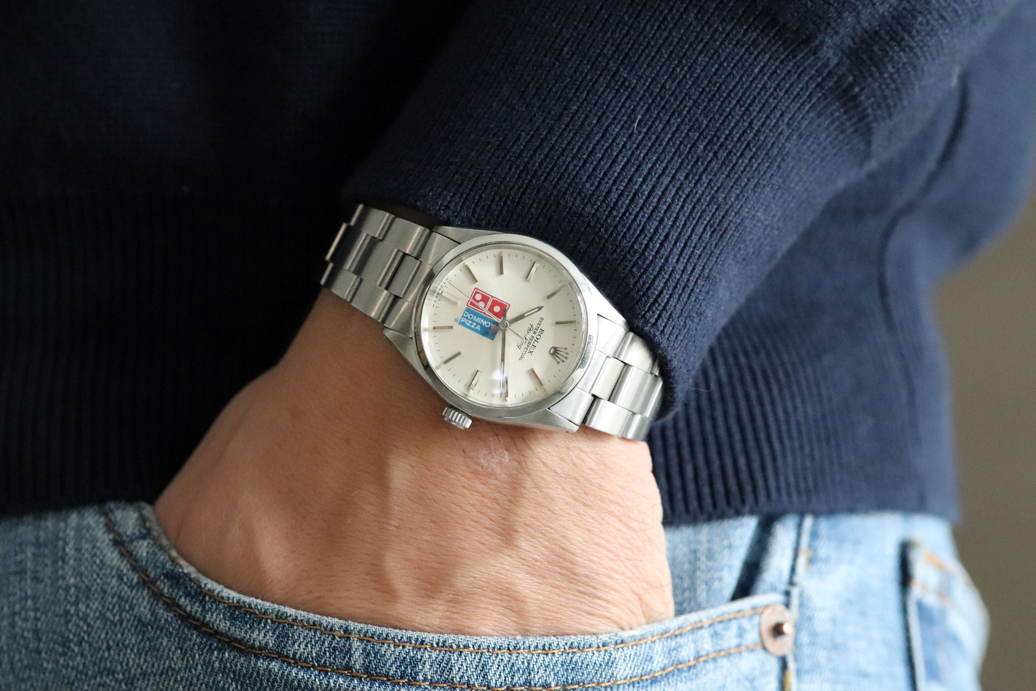 Rolex Air-King 5500 Dominos Pizza 1982 Logo Dial