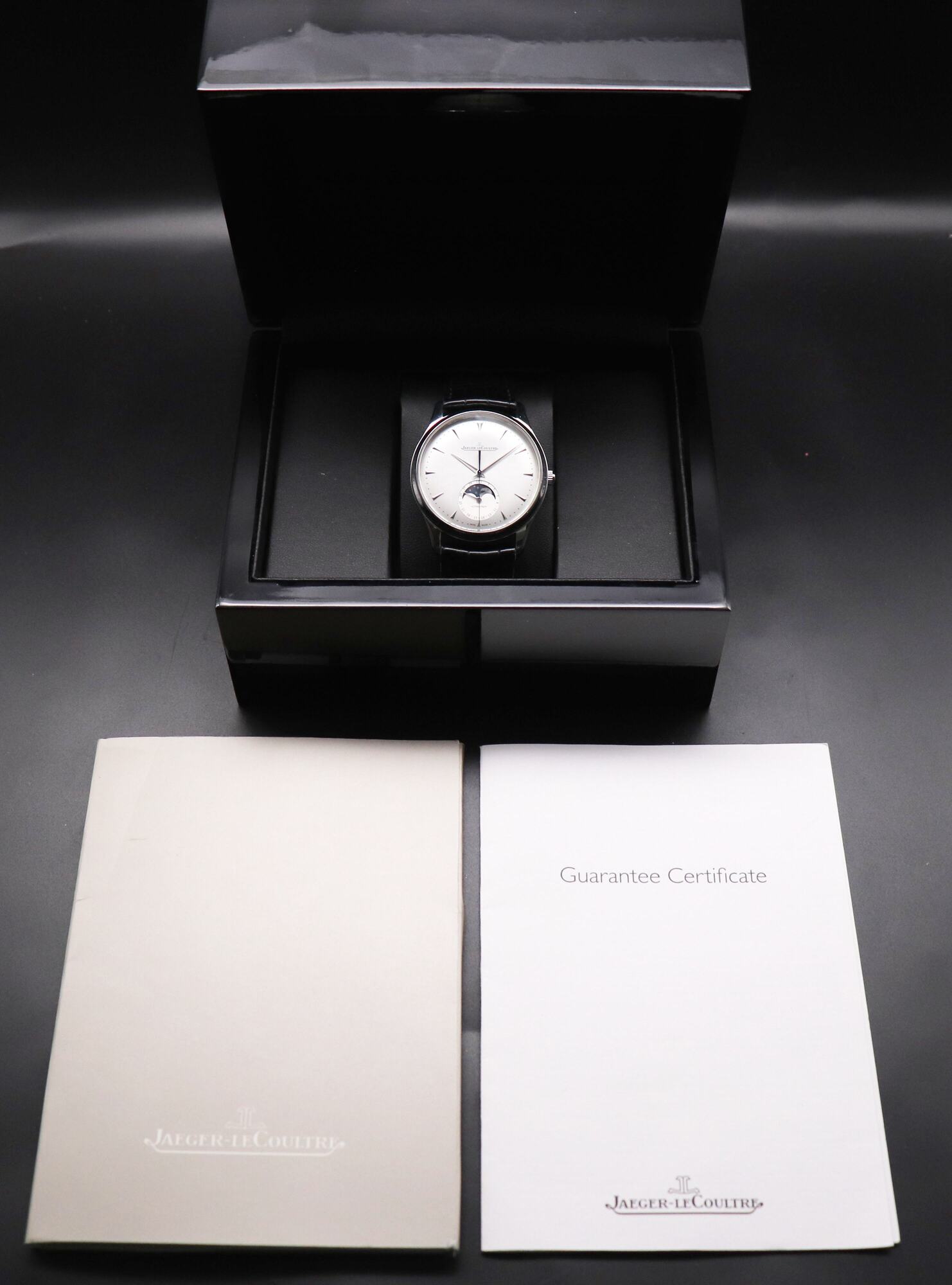 Jaeger-LeCoultre Master Ultra Thin Moon 176.8.64.S Papers 2014