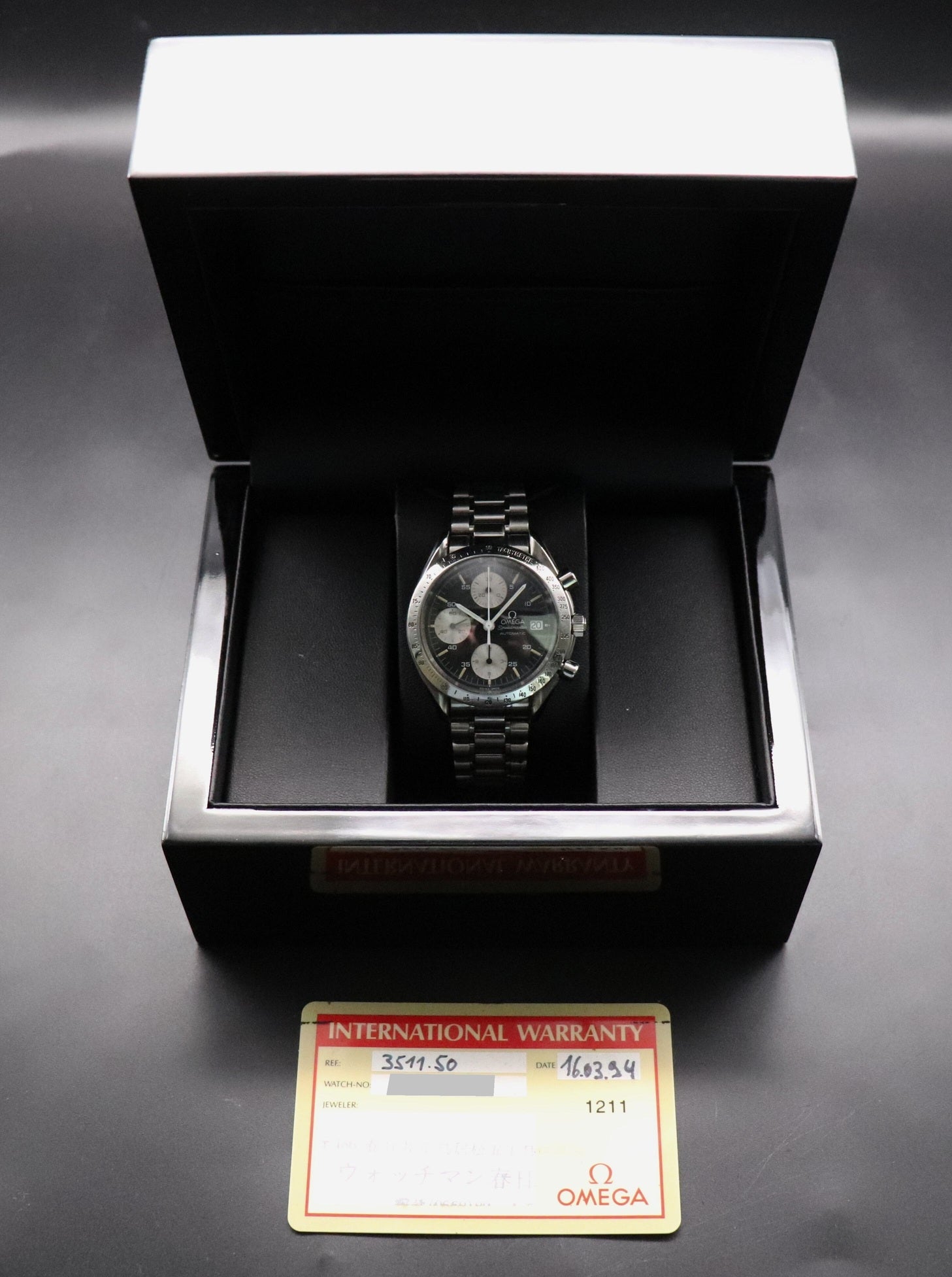 Omega Speedmaster Date 3511.50 Papers 1994