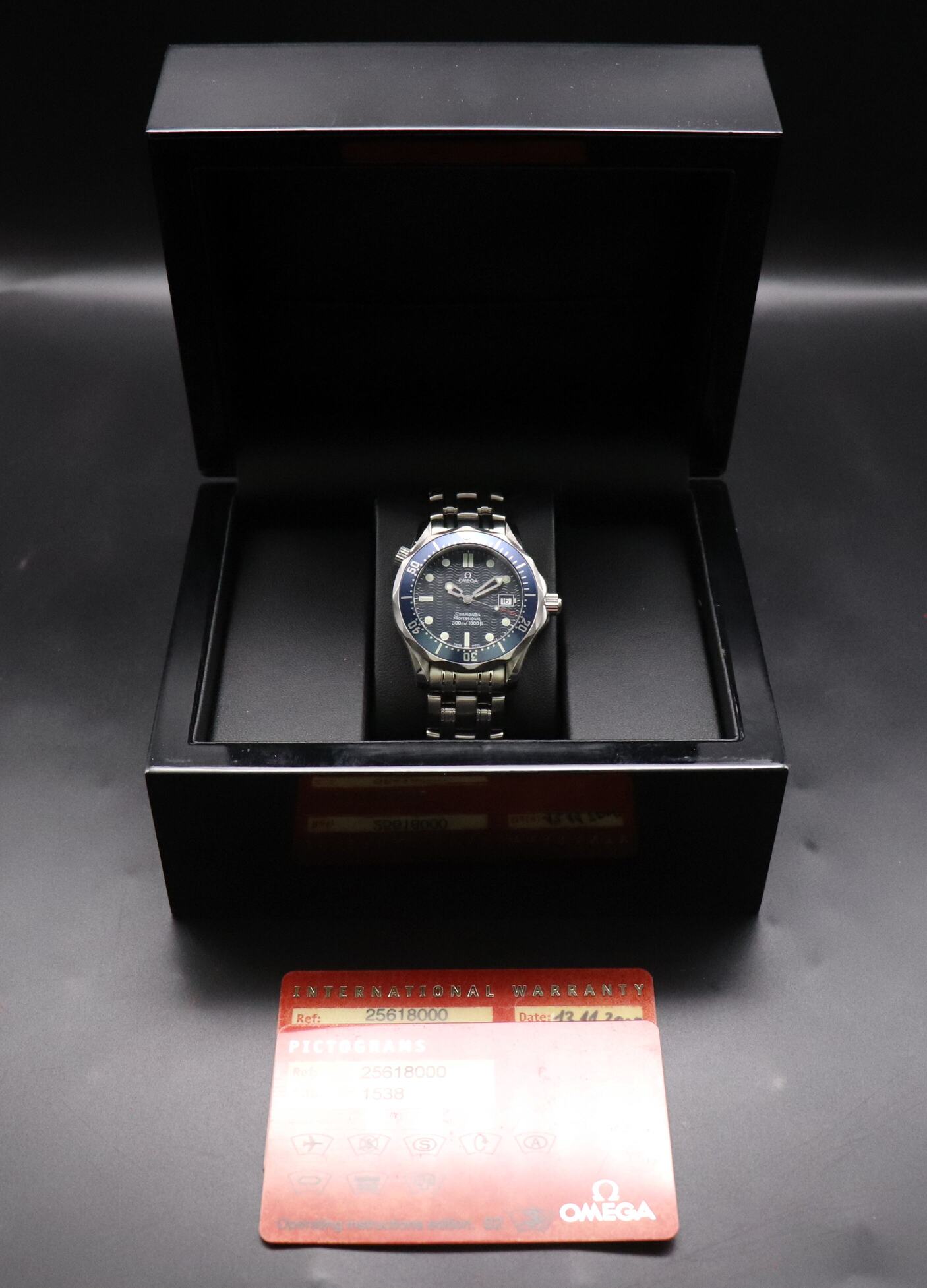 Omega Seamaster 300 2561.80 Blue Dial 2000 Paper