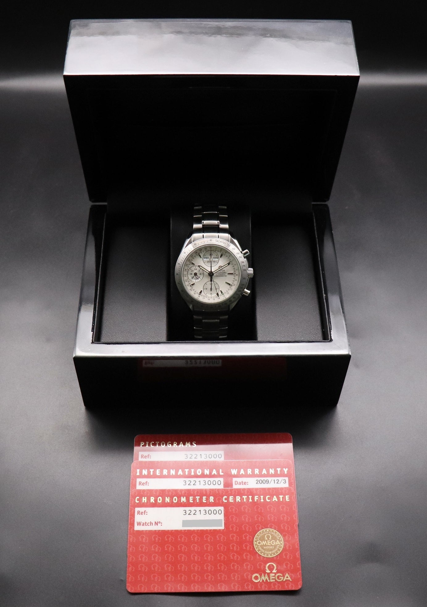 Omega Speedmaster Day Date 3221.30 Papers 2009