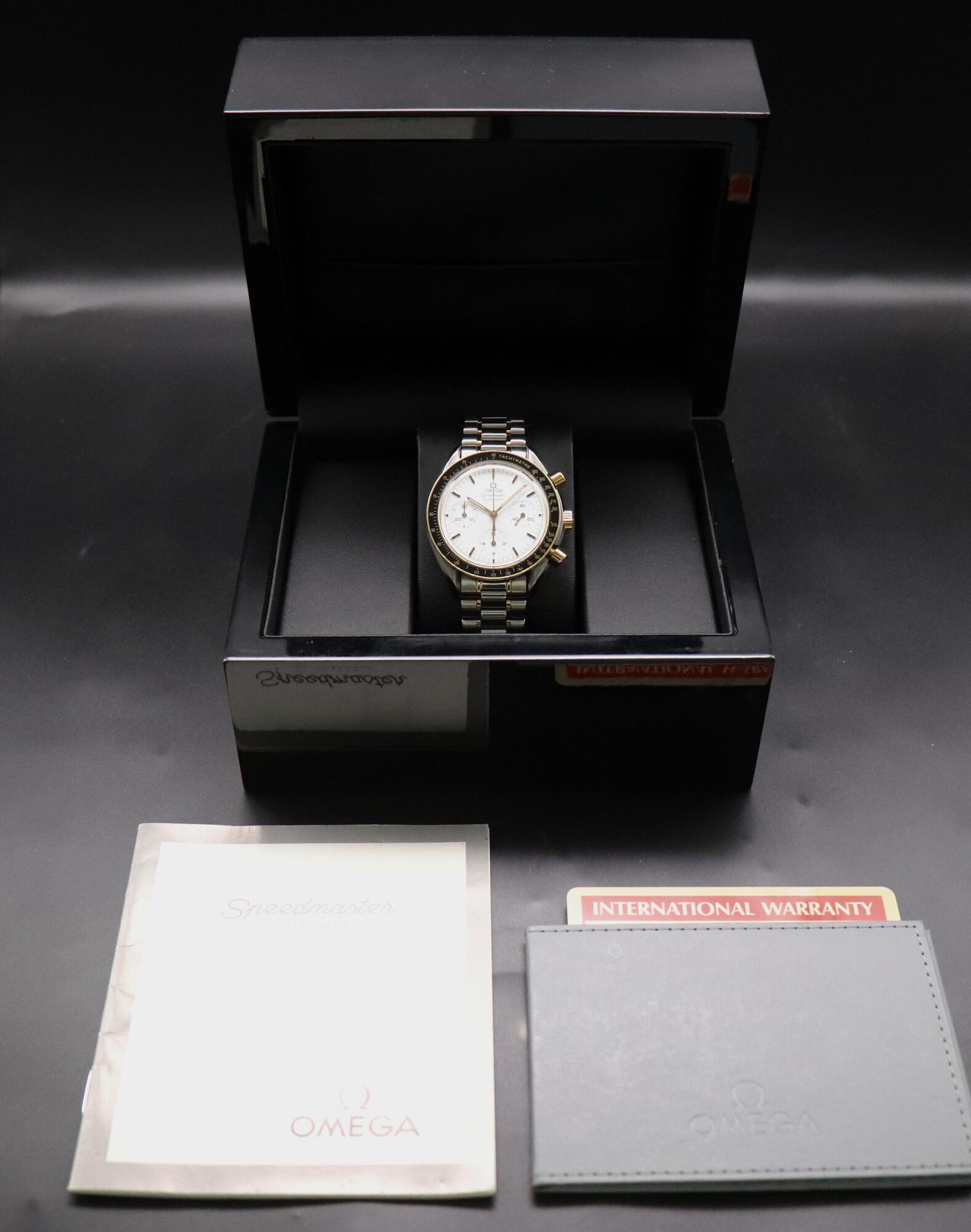 Omega Speedmaster Reduced 3310.20 Albino Gold 1994 Papers