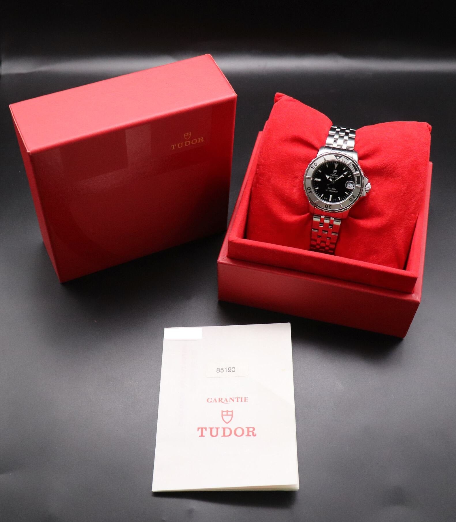 Tudor Hydronaut 85190 Fullset 2002 Box+Papers