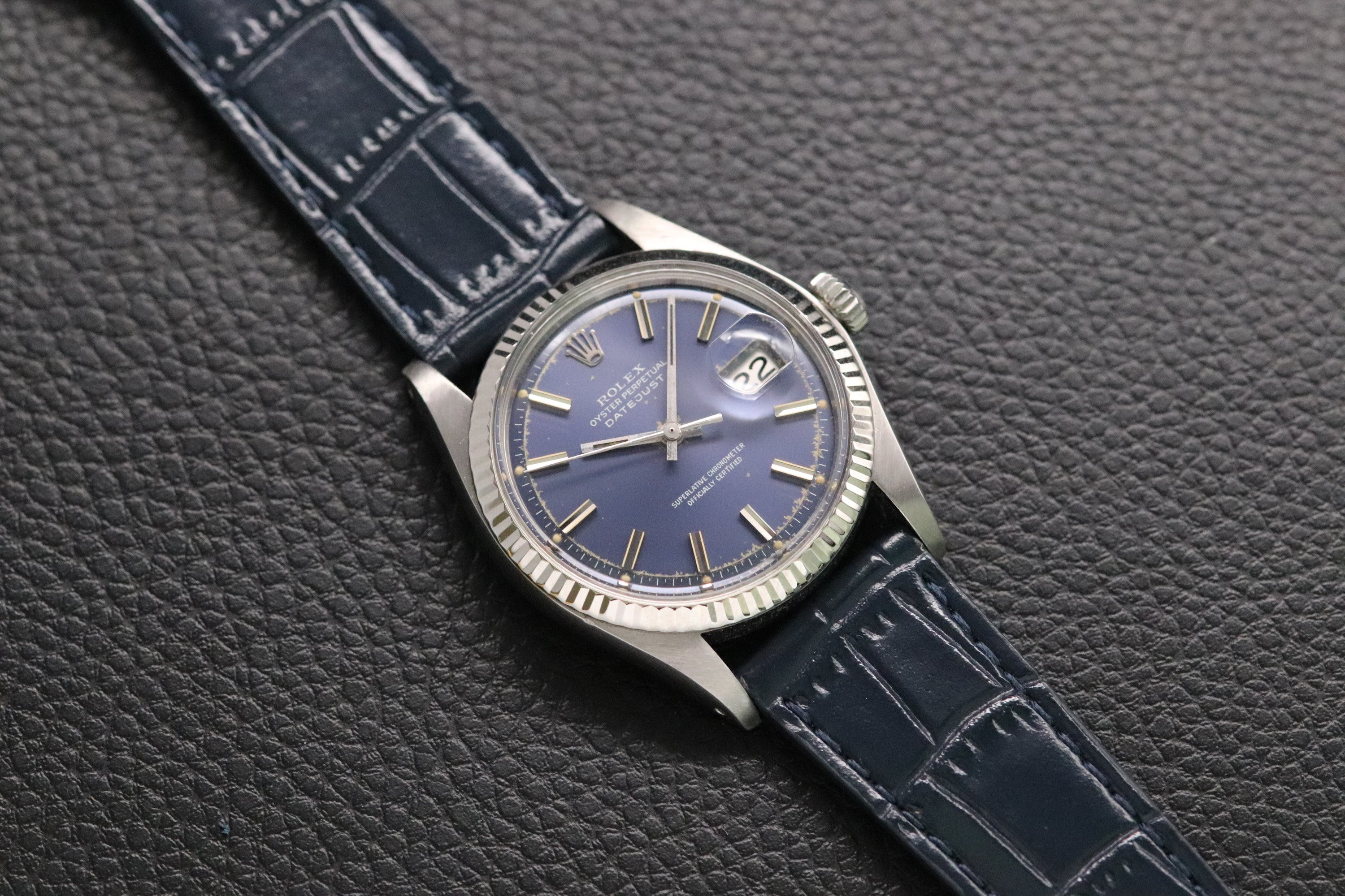 Rolex Datejust 1601 Blue Dial 1972