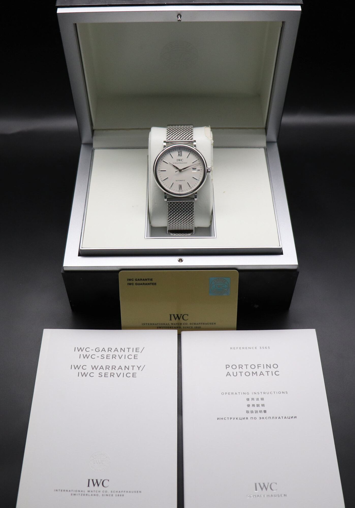 IWC Portofino Automatic IW356505 Silver Fullset 2014 Box+Papers