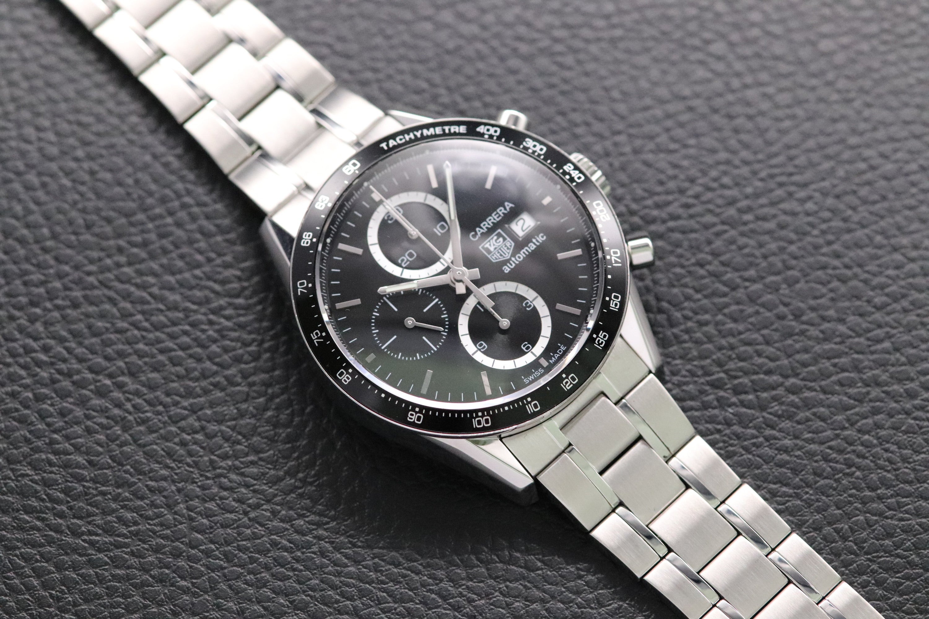 Tag Heuer Carrera Calibre 16 CV2010 Black Dial 2015
