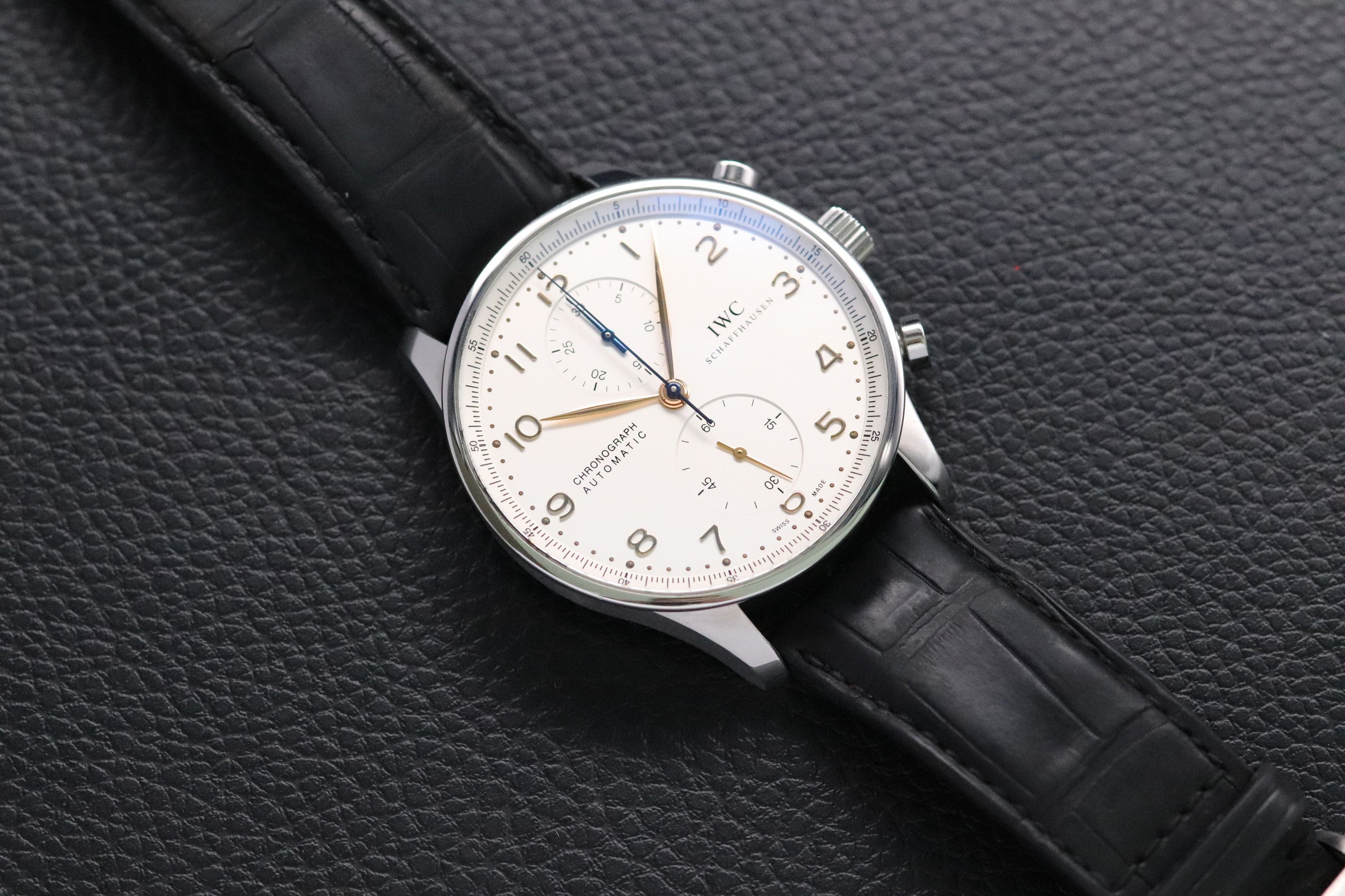 IWC Portugieser Chronograph IW371445 White Dial 2018