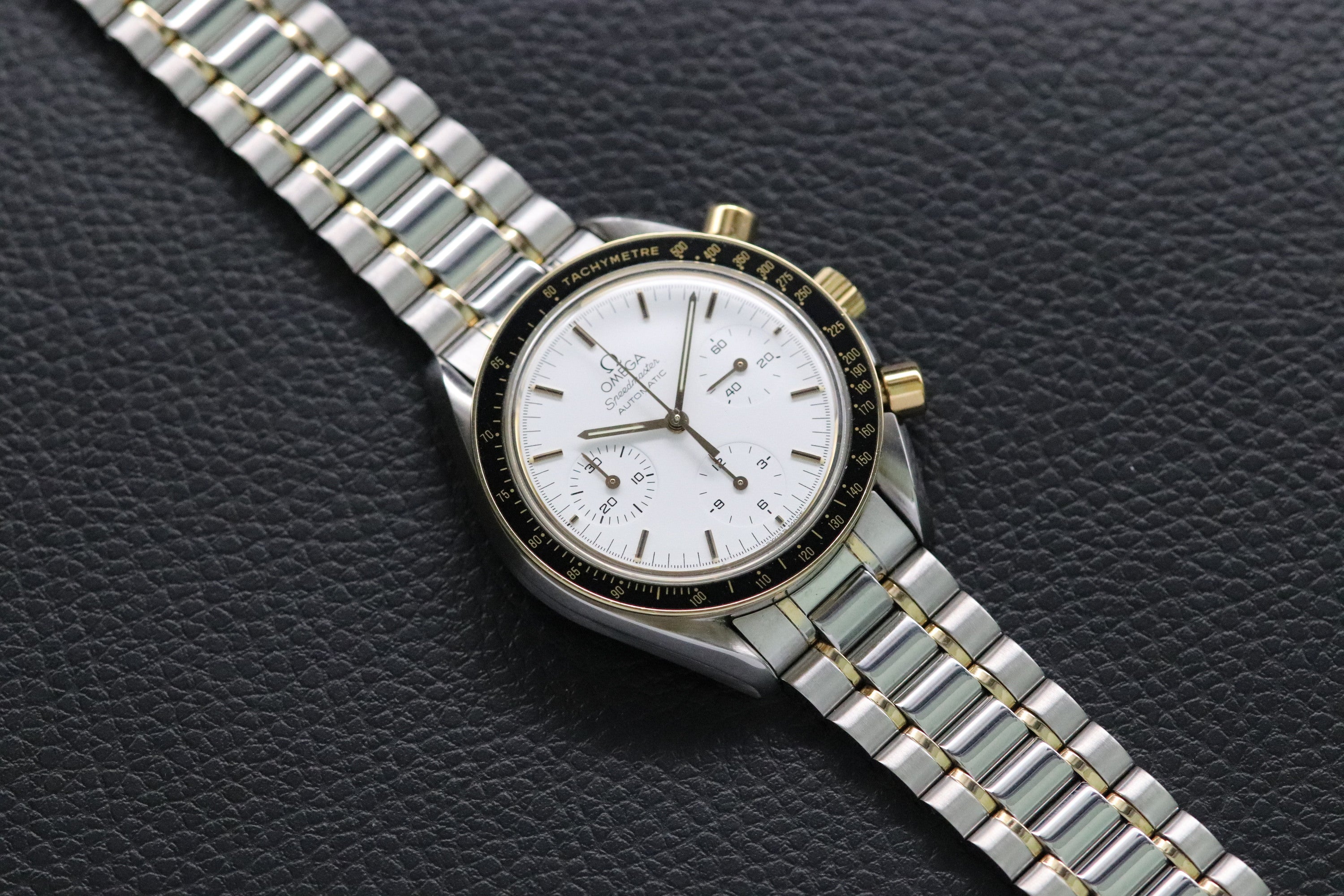 Omega Speedmaster Reduced 3310.20 Albino Gold 1991 White Dial