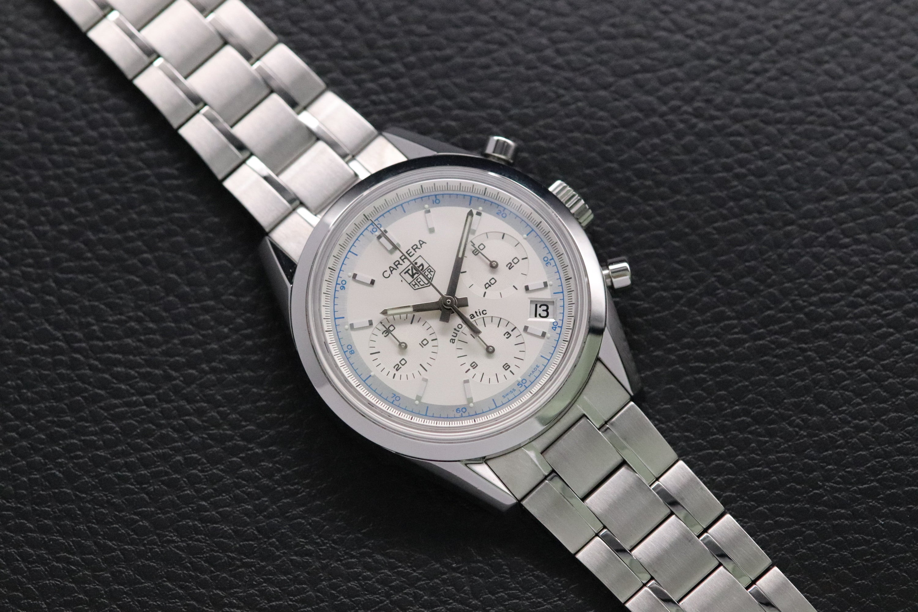 Tag Heuer Carrera Calibre 17 CV2110 Silver Dial 2003