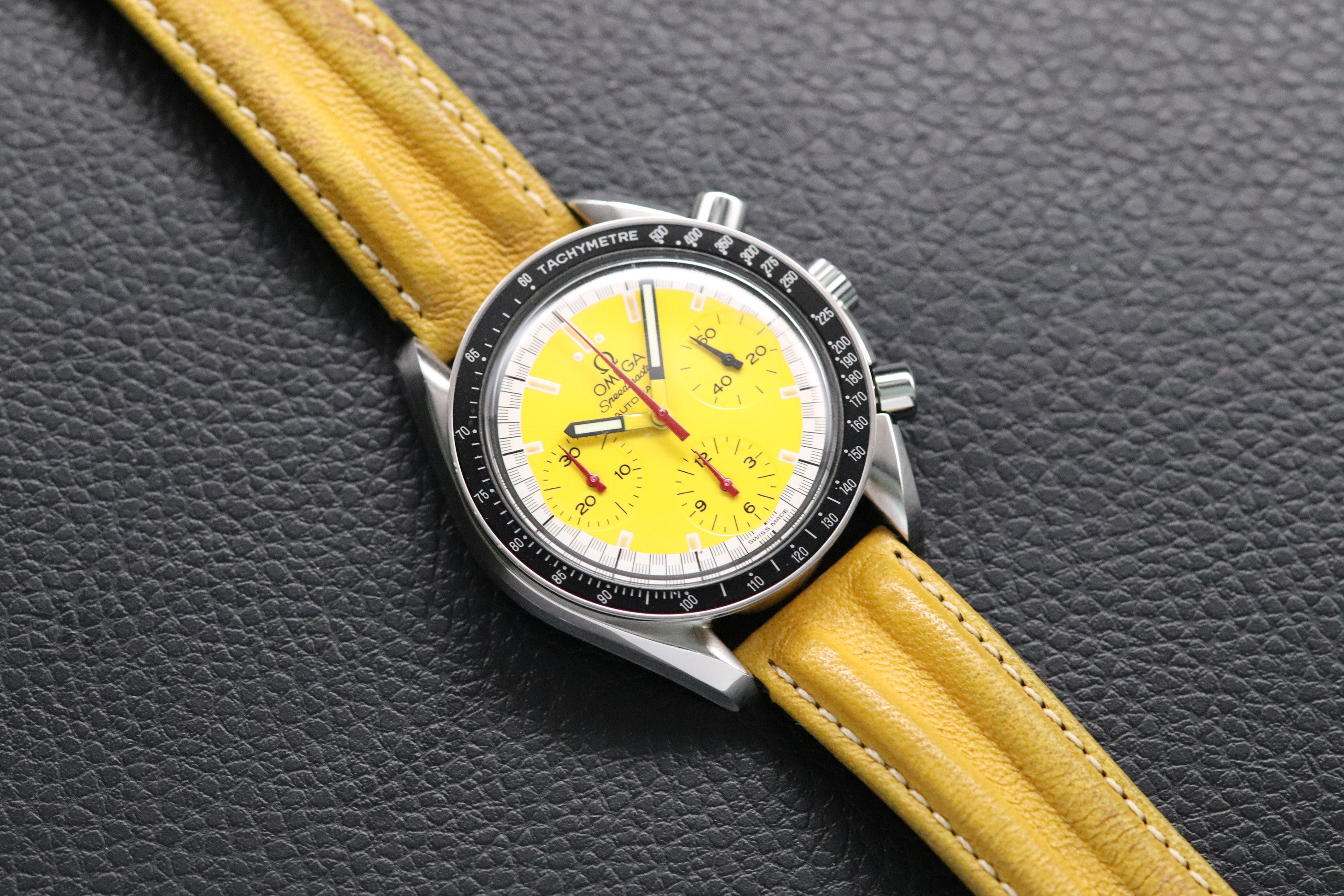Omega Speedmaster Reduced 3810.12 Schumacher Yellow Dial