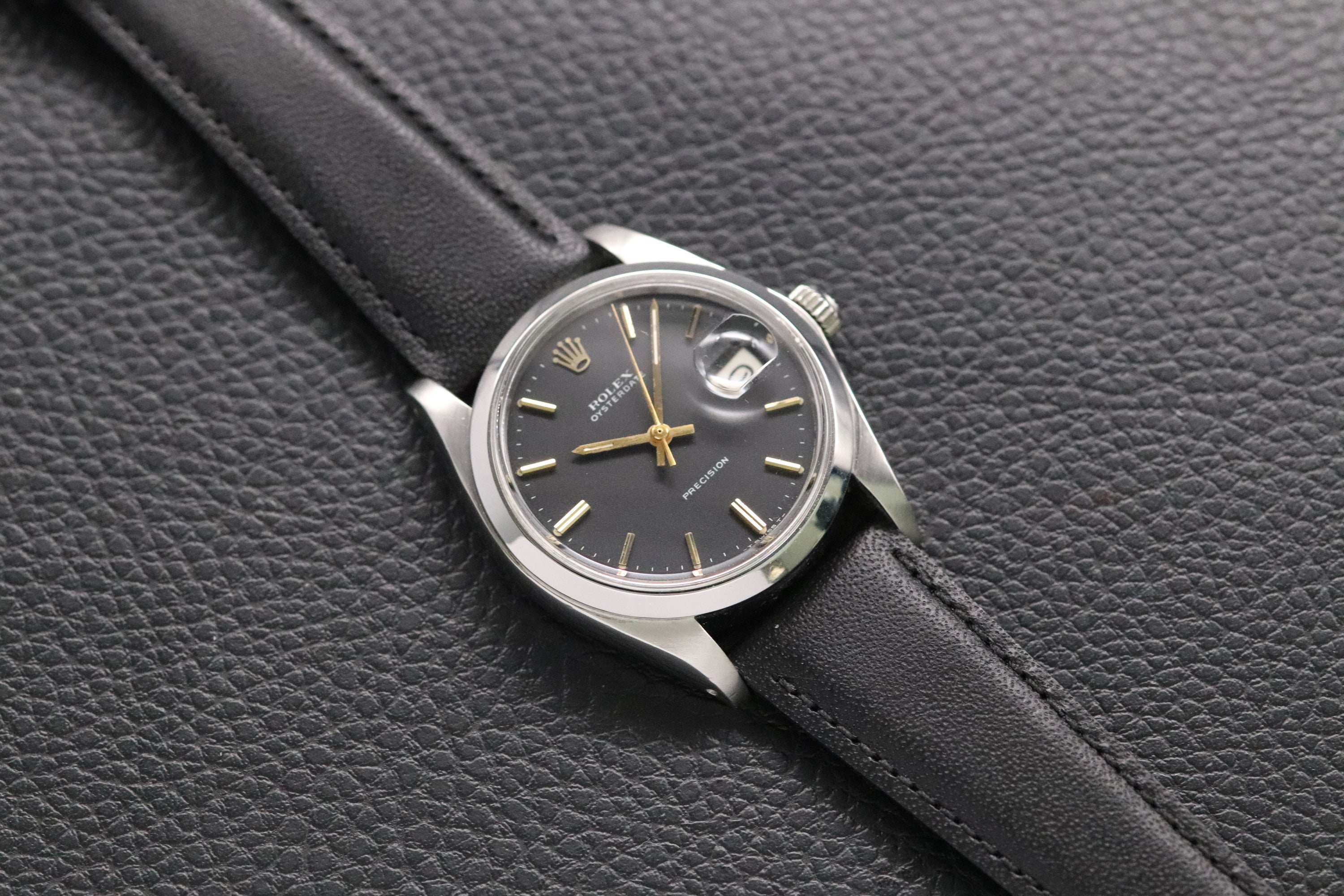Rolex Oysterdate Precision 6694 Black Dial 1982