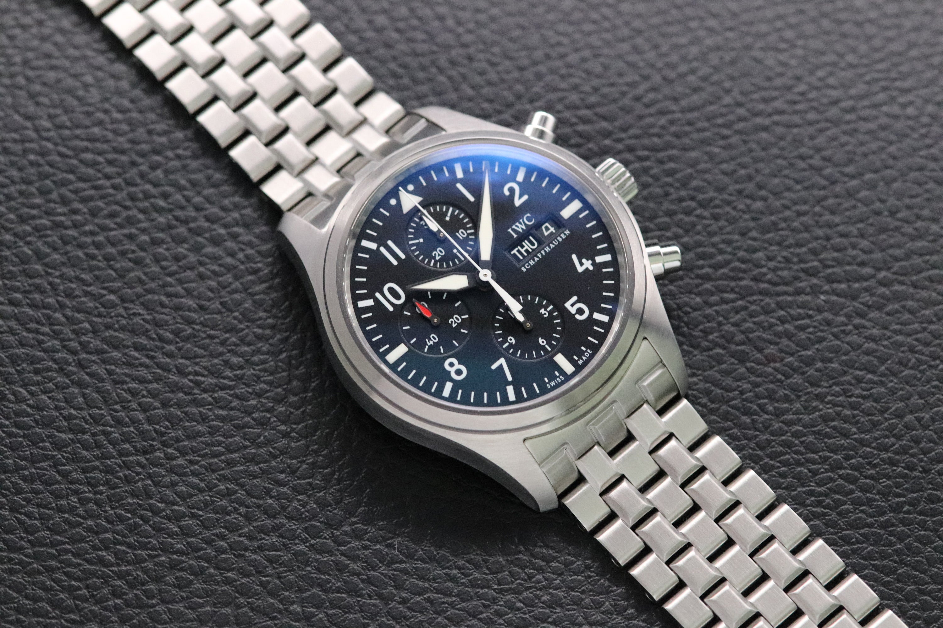 IWC Fliegeruhr Chronograph IW371704 Black Dial 2009