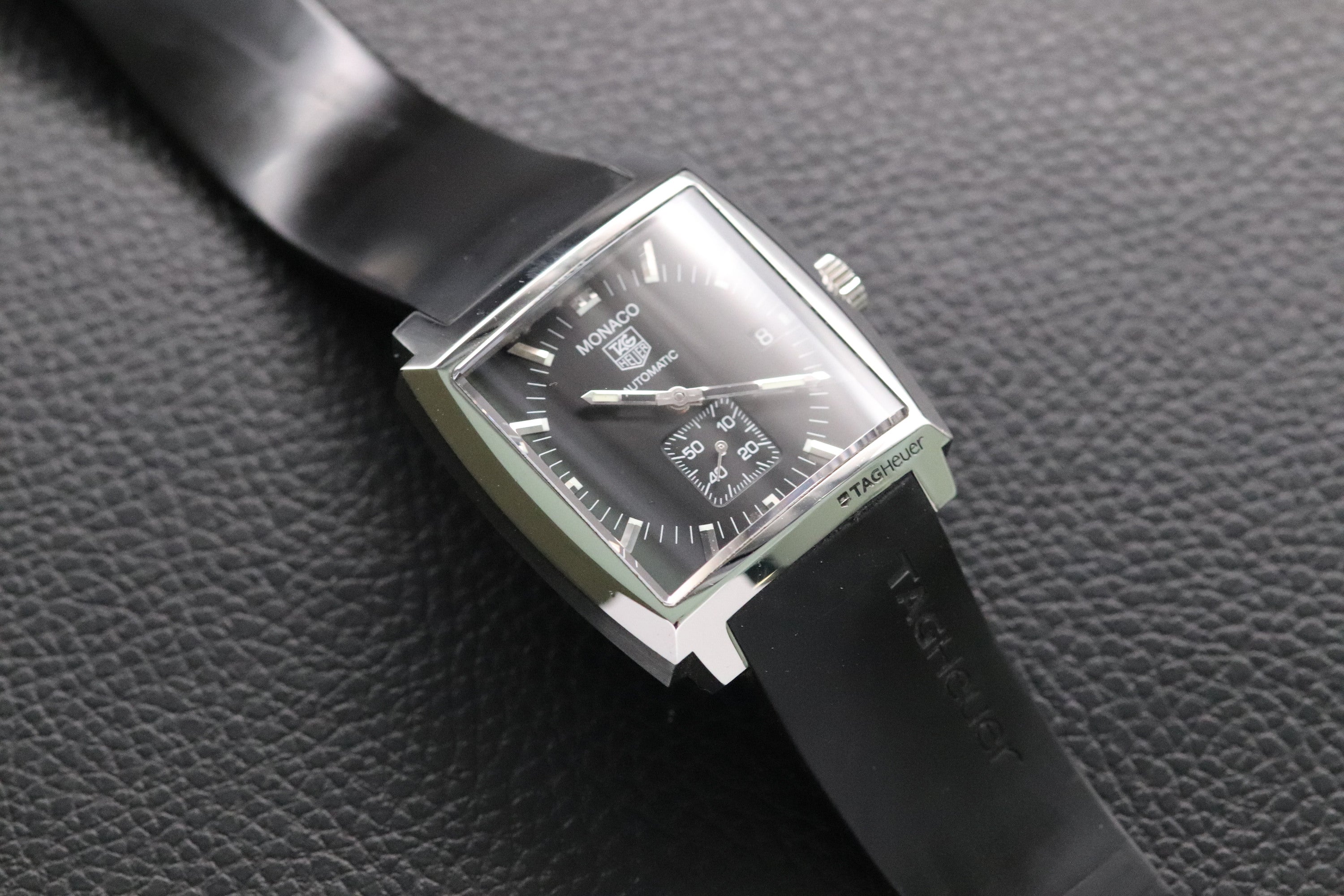Tag Heuer Monaco WW2110 Black Dial 2012 Papers
