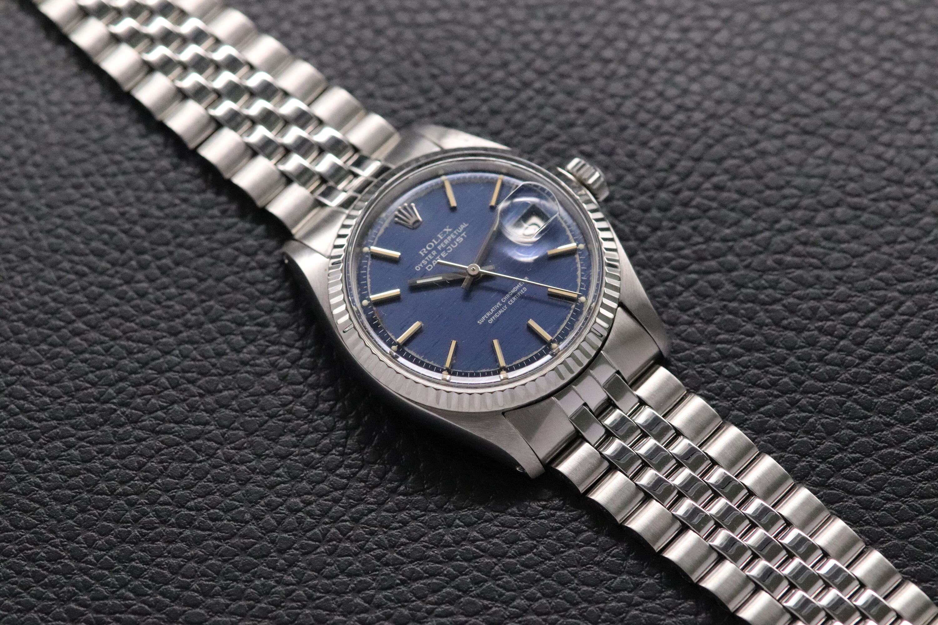 Rolex Datejust 1601 Blue Dial 1970