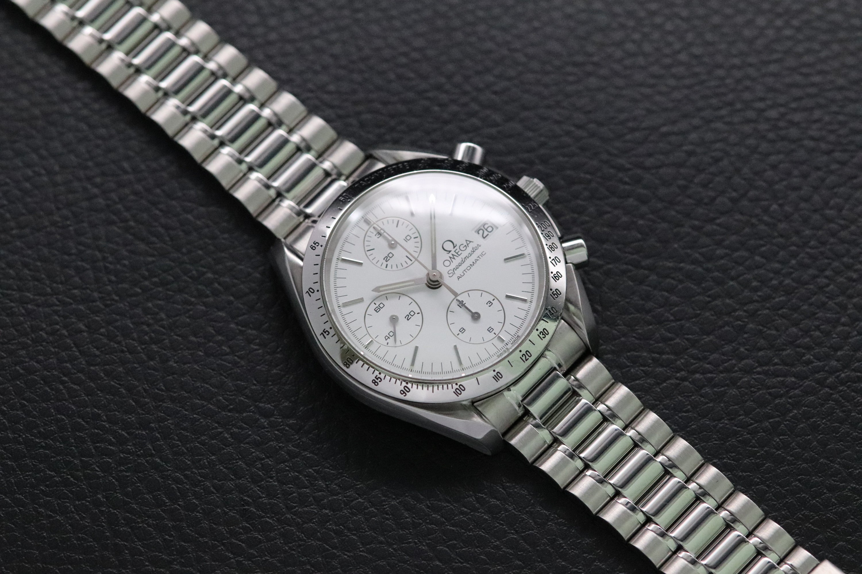 Omega Speedmaster Date 3511.20 White Dial 1998 Albino