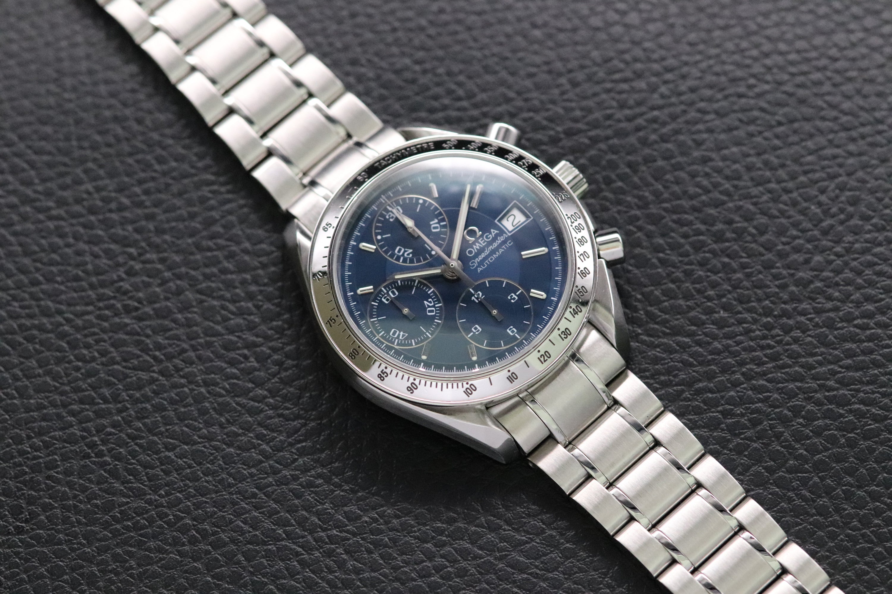 Omega Speedmaster Date 3513.80 Blue Dial 1998