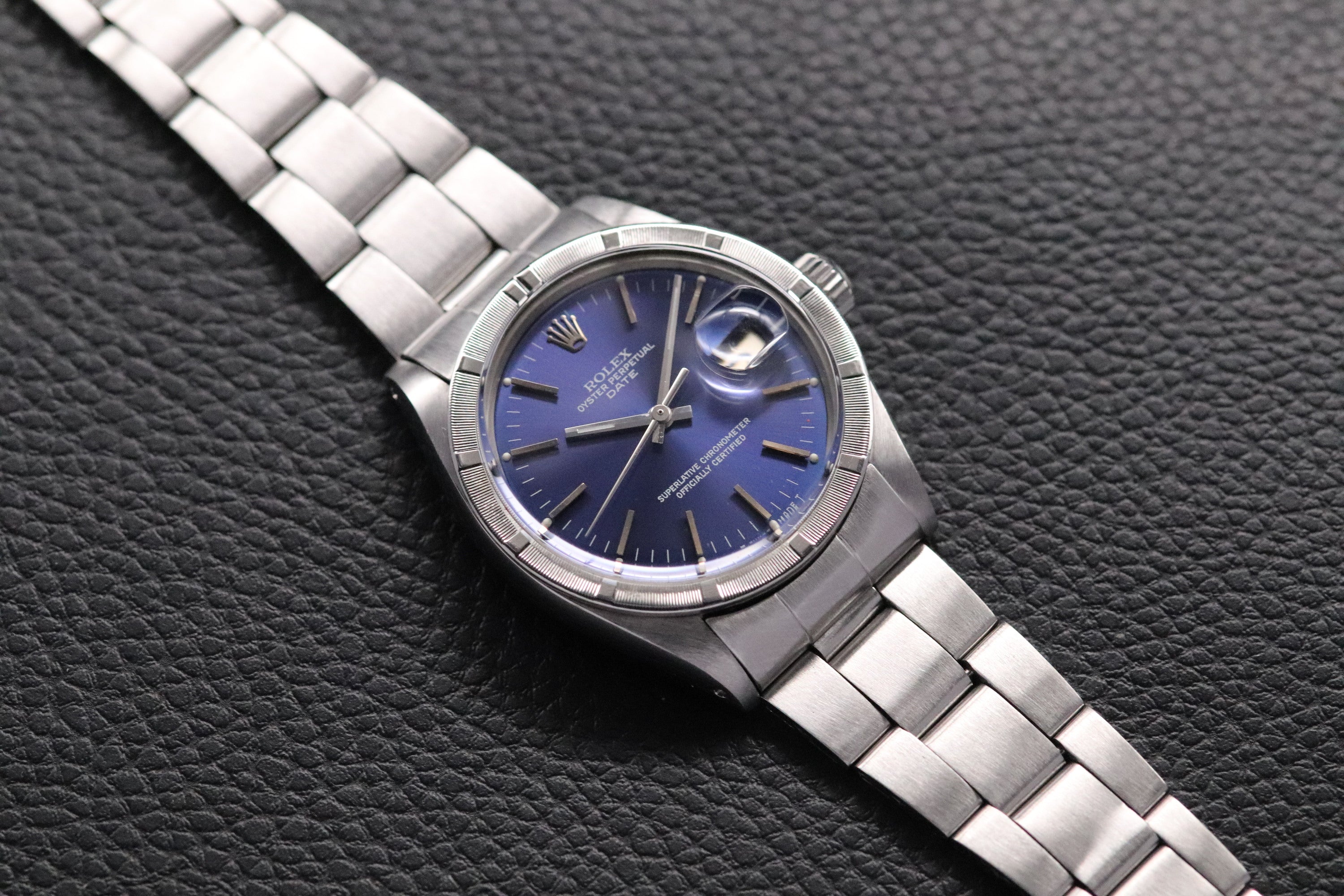 Rolex Date 1501 Blue Dial 1963