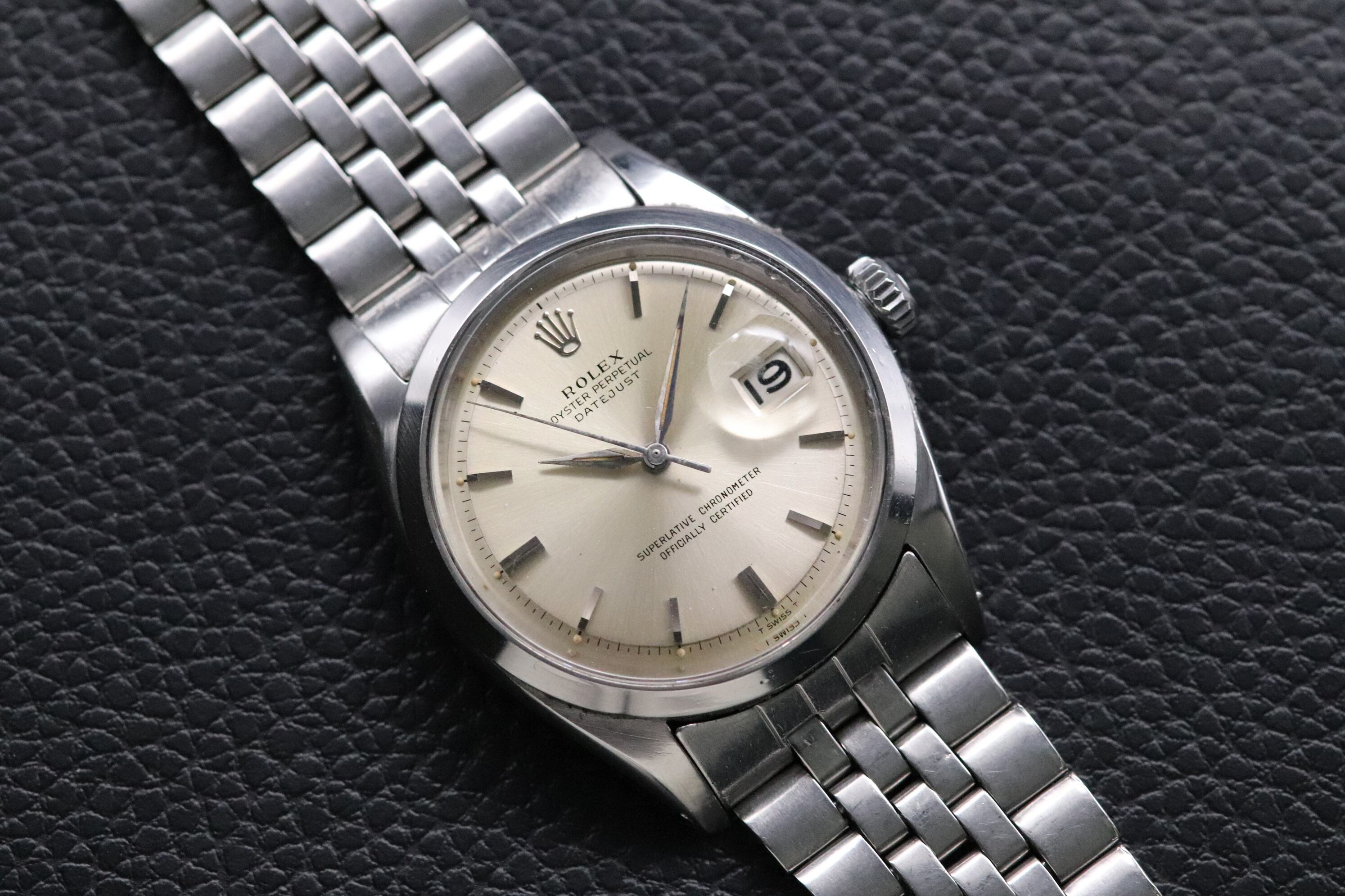 Rolex Datejust 1600 Silver Dial Fullset 1965 Box+Papers