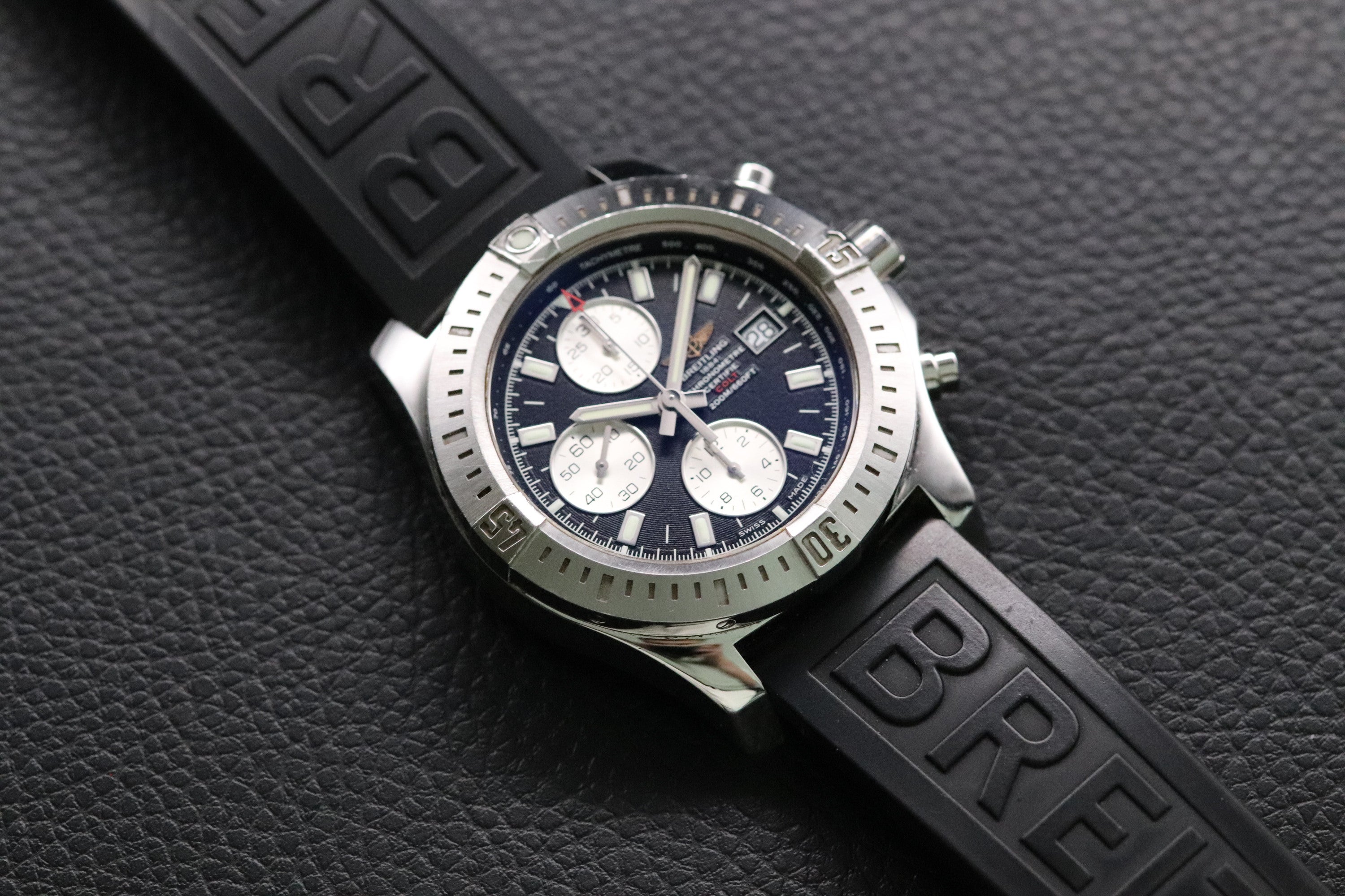 Breitling Colt Chronograph A13388 Black Fullset 2015 Box+Papers