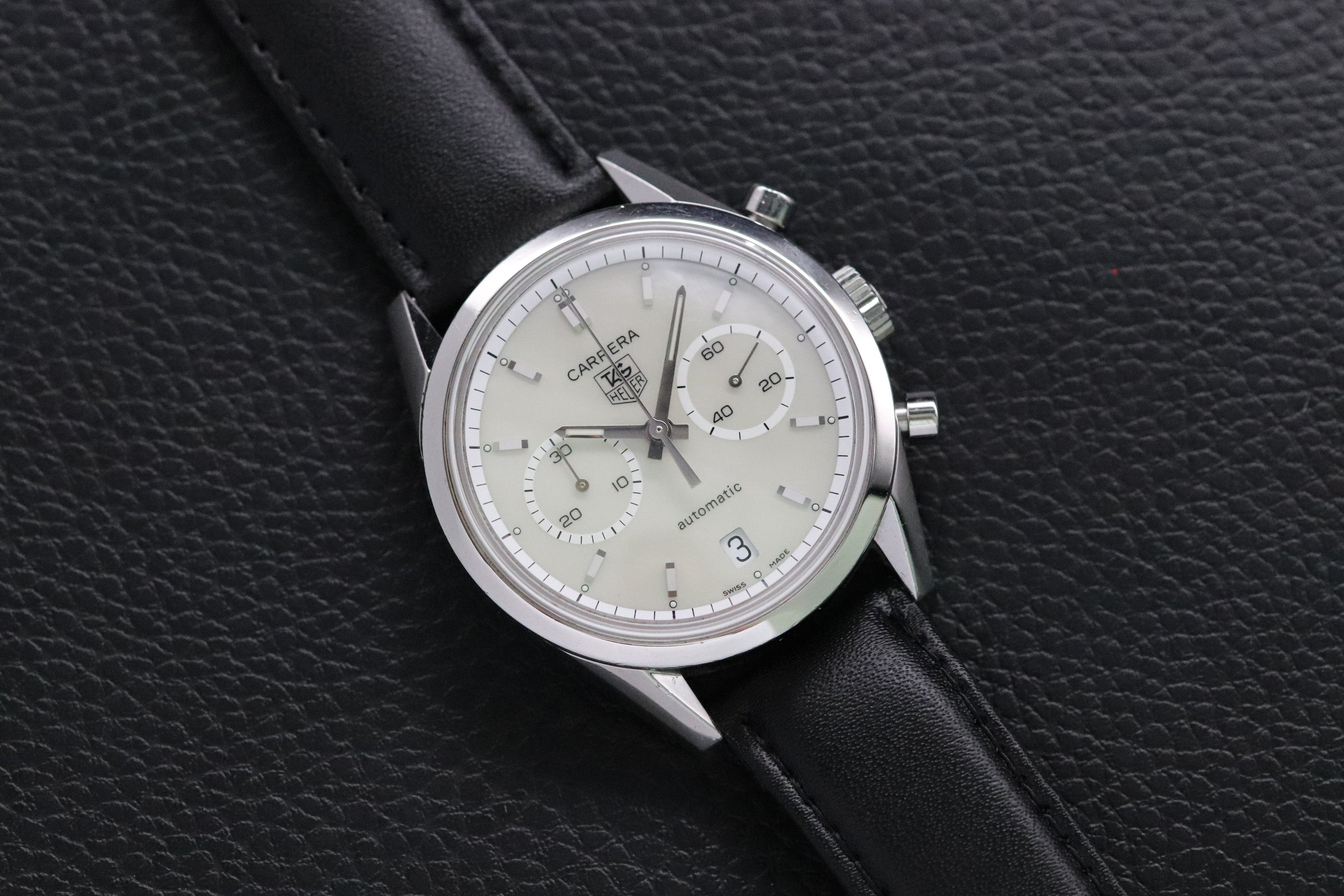 Tag Heuer Carrera Calibre 17 CV2115 Silver Dial 2003