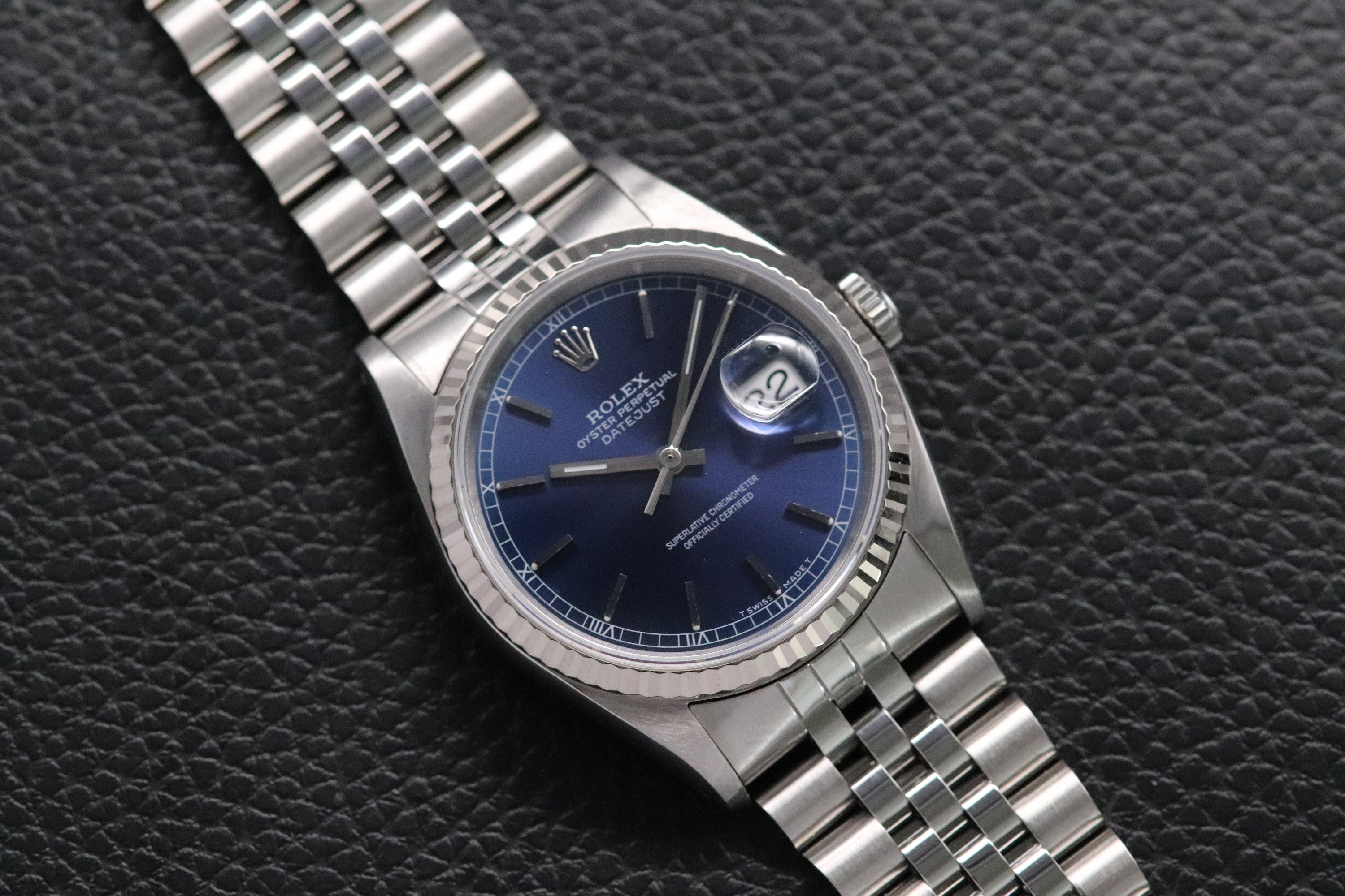 Rolex Datejust 16234 Blue Dial 1992