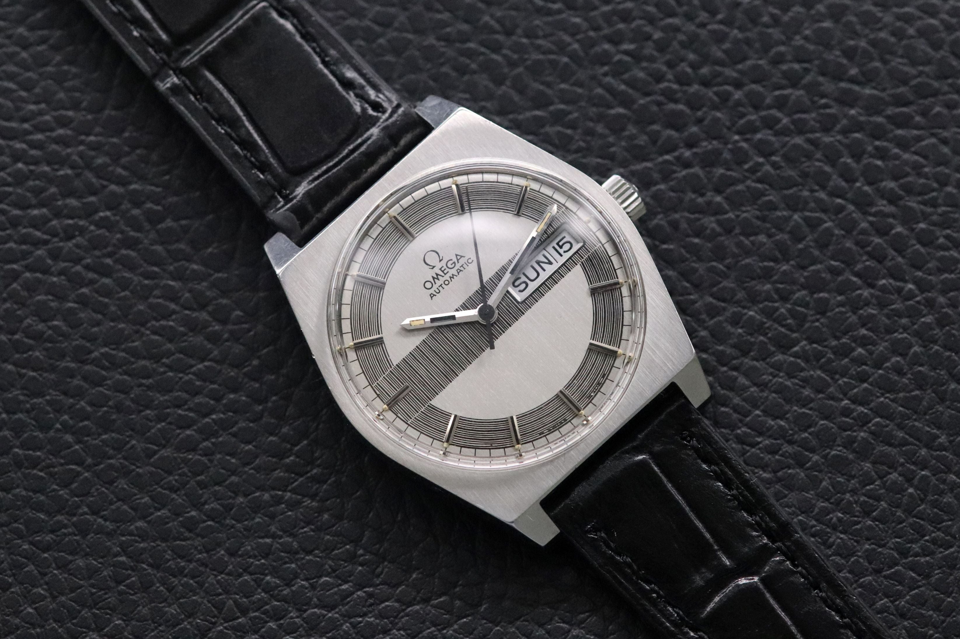 Omega Date Day 166.0141 Guilloche 1970